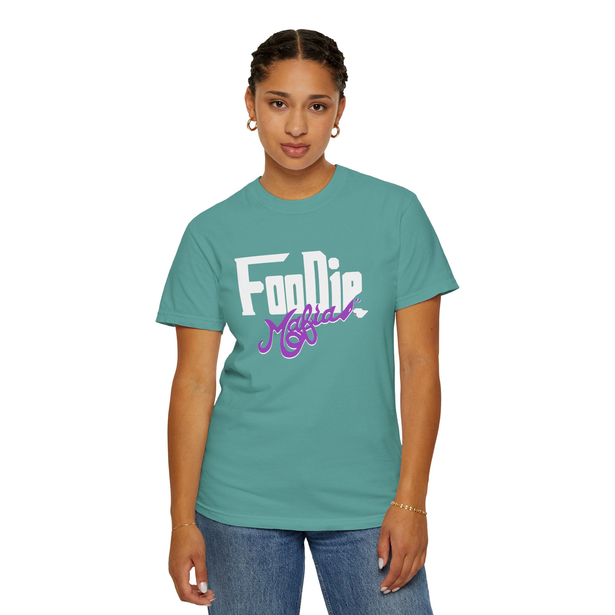 L.O.E.F Foodie Mafia Unisex Tee Shirt  (Purple)