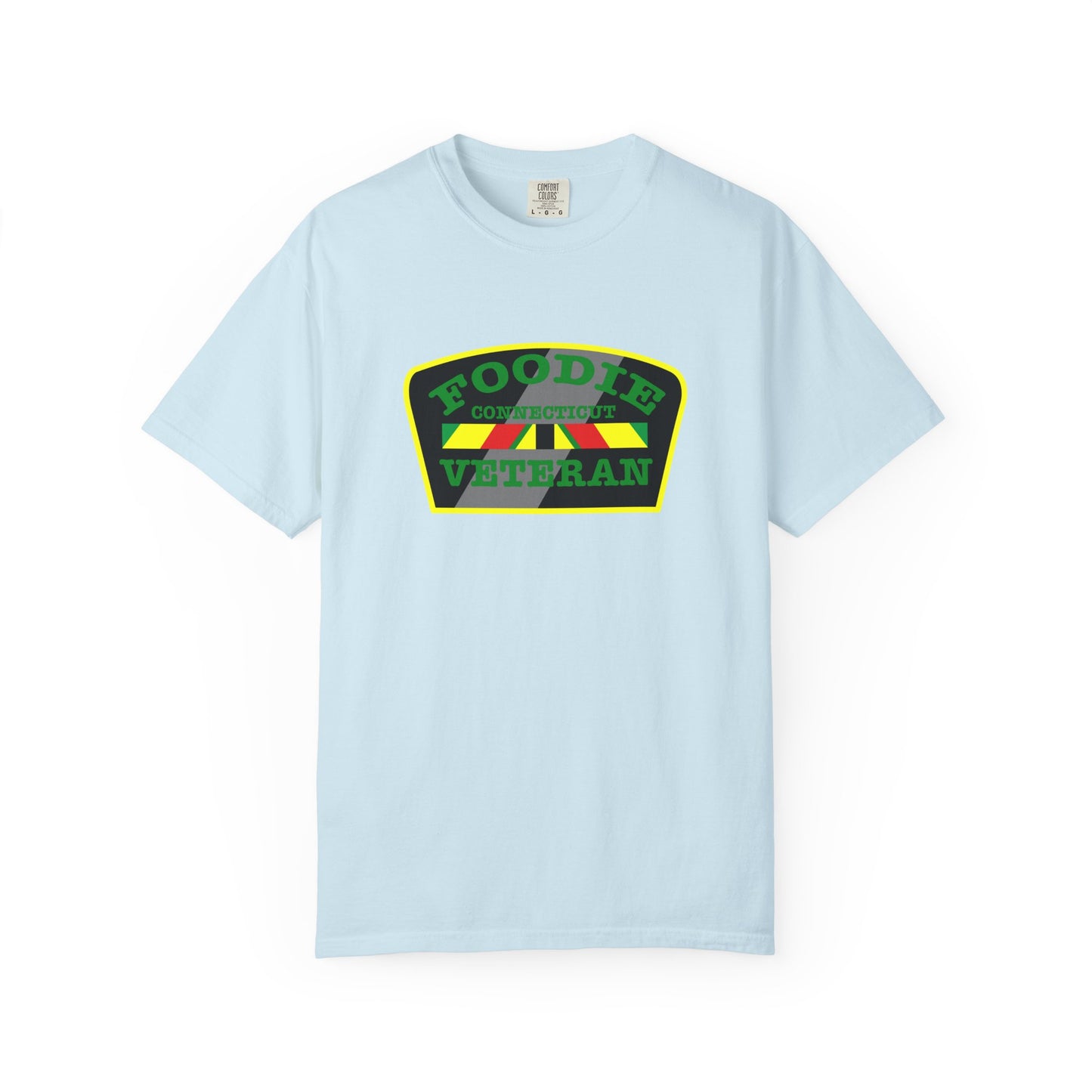 L.O.E.F Foodie Veteran CONNECTICUT Unisex Tee Shirt (Green)