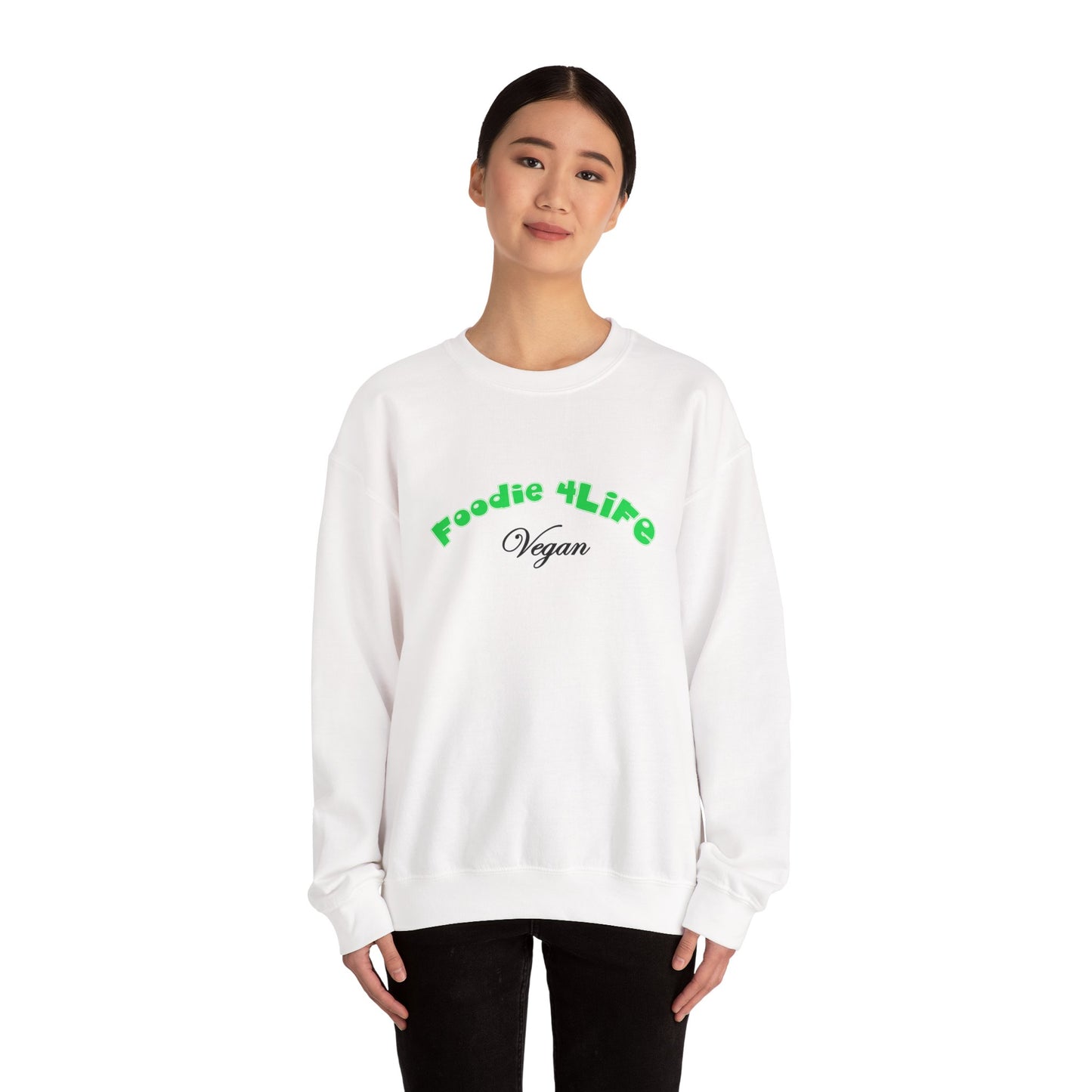 L.O.E.F Foodie 4Life Vegan Unisex Sweatshirt (Machalite Green)