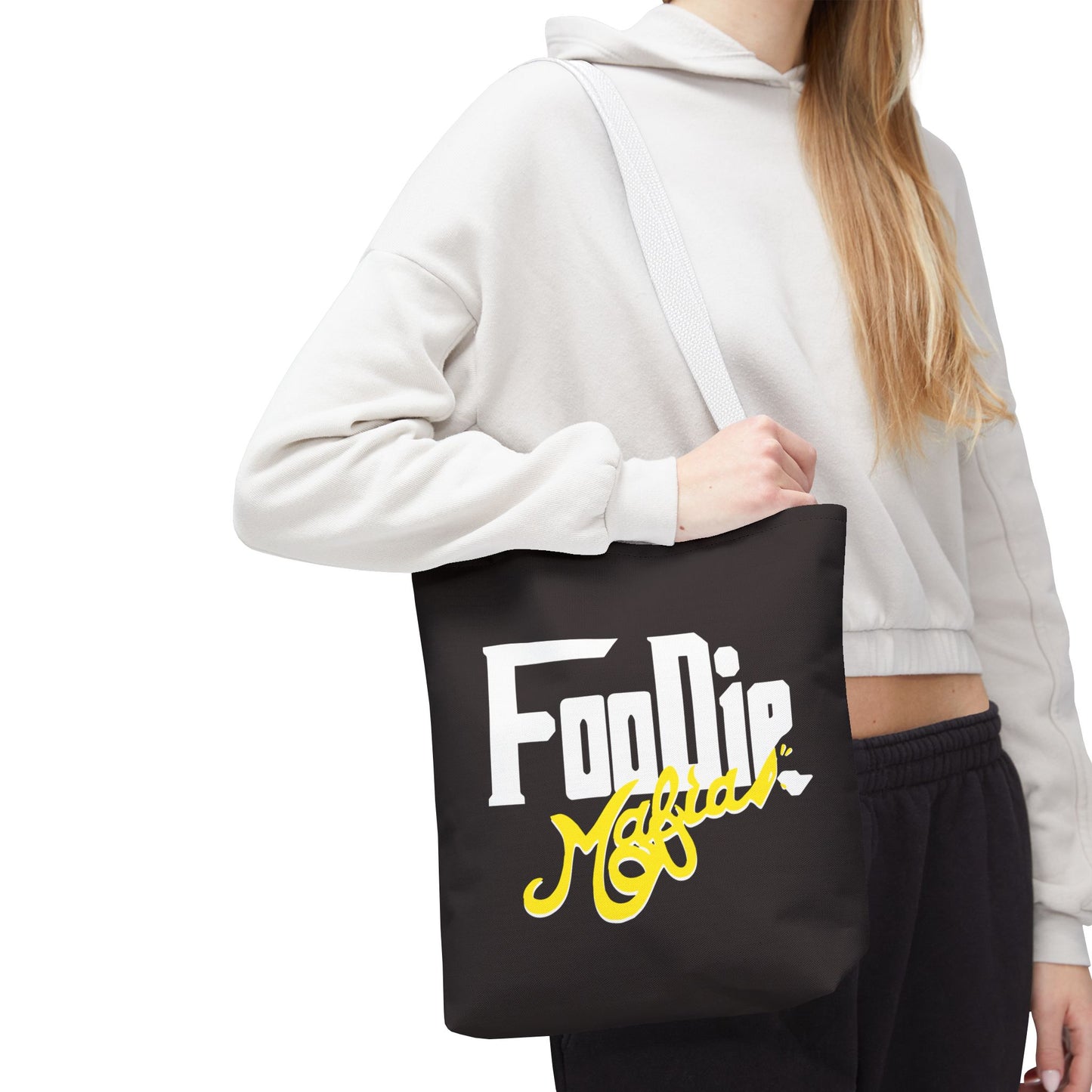 L.O.E.F White Foodie Mafia Tote Bag (Yellow)