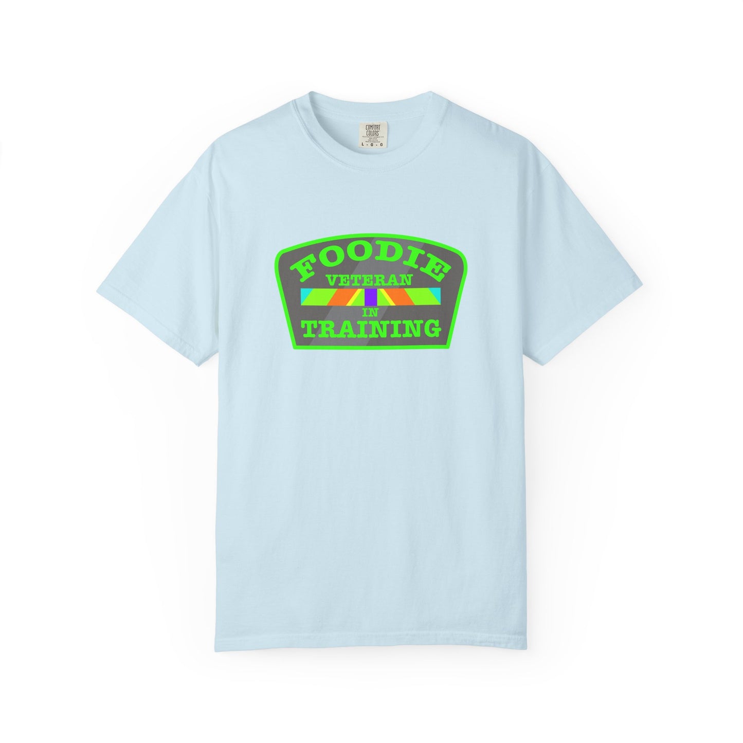 L.O.E.F Foodie Veteran IN TRAINING Unisex Tee Shirt (Neon Green)
