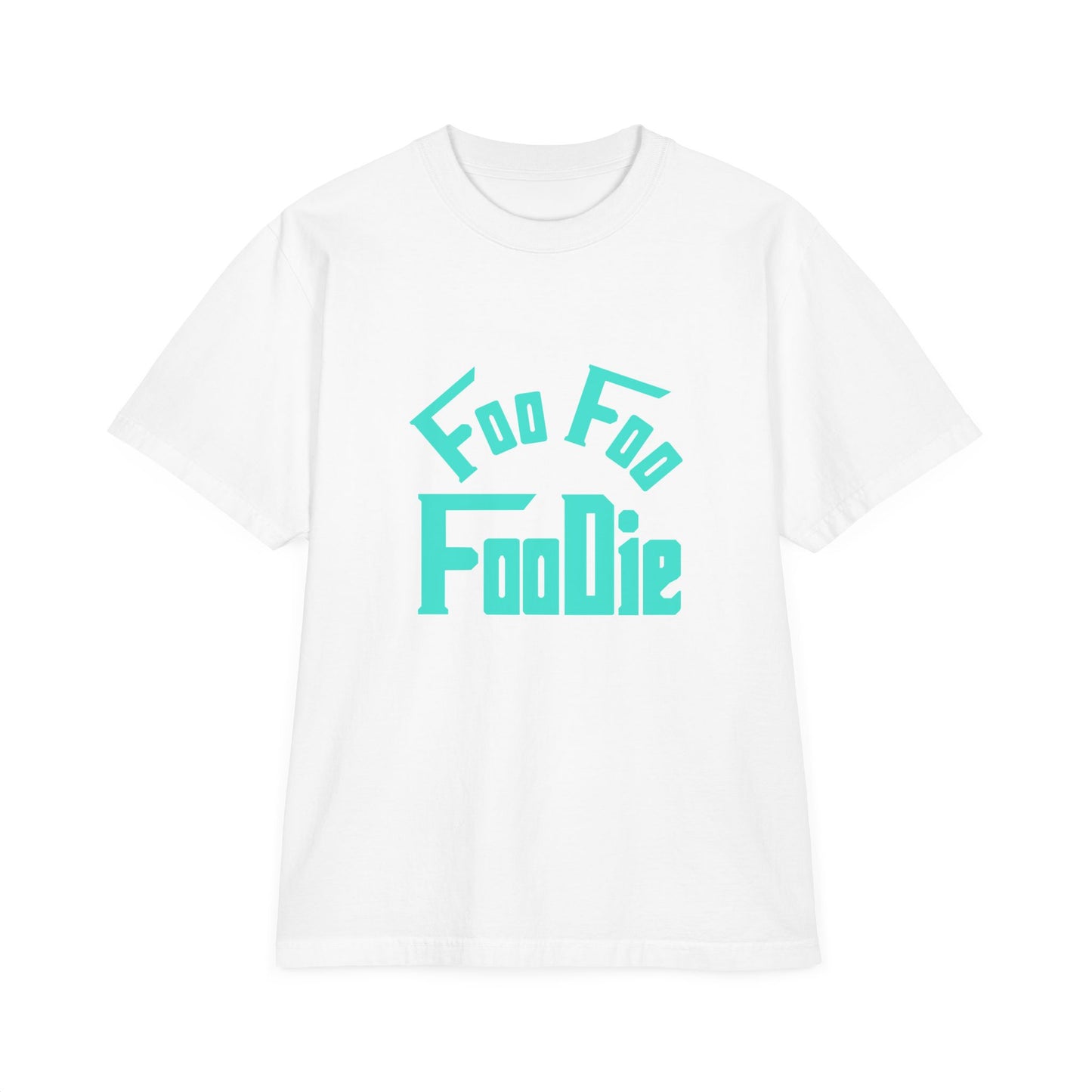 L.O.E.F Unisex FOO FOO FOODIE Tee Shirt (Turquoise)