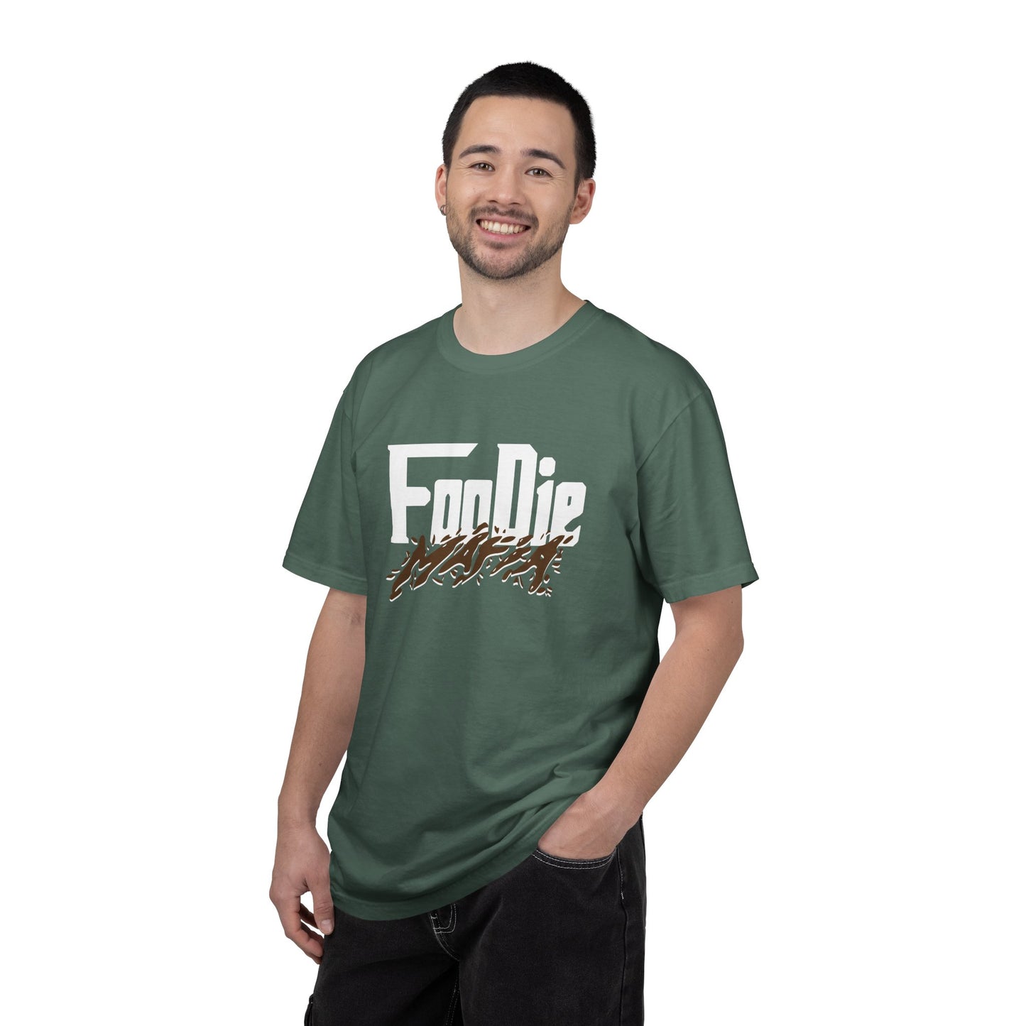 L.O.E.F Foodie Mafia Unisex Tee Shirt  (Brown)