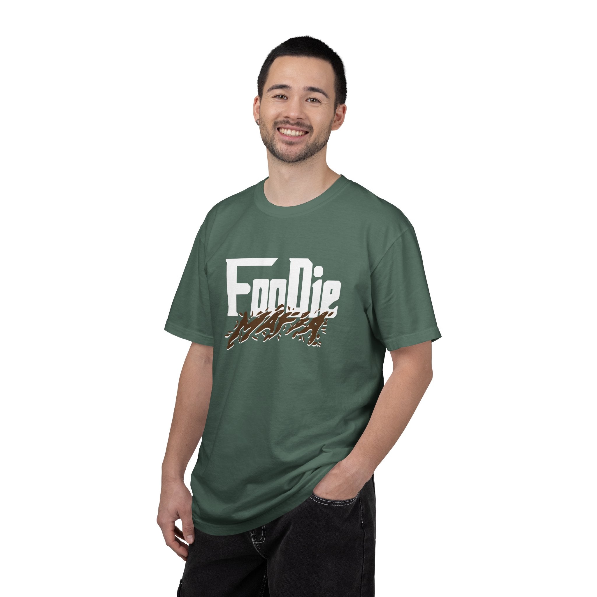 L.O.E.F Foodie Mafia Unisex Tee Shirt  (Brown)