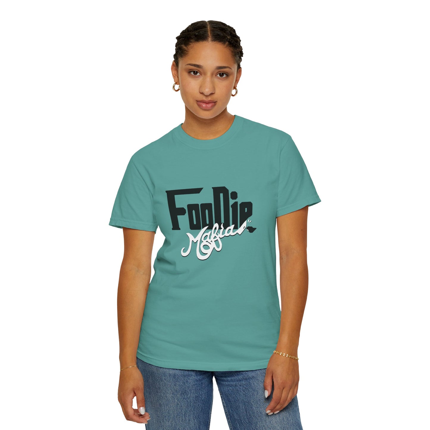 L.O.E.F Foodie Mafia Unisex Tee shirt (White)