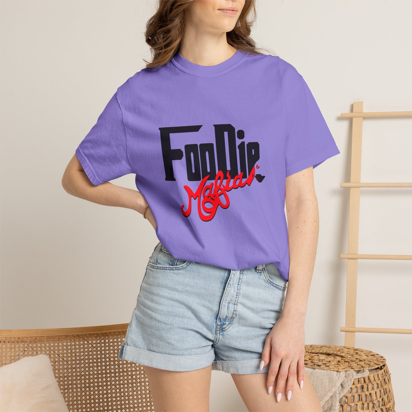 L.O.E.F Foodie Mafia Unisex Tee Shirt (Flat Red)