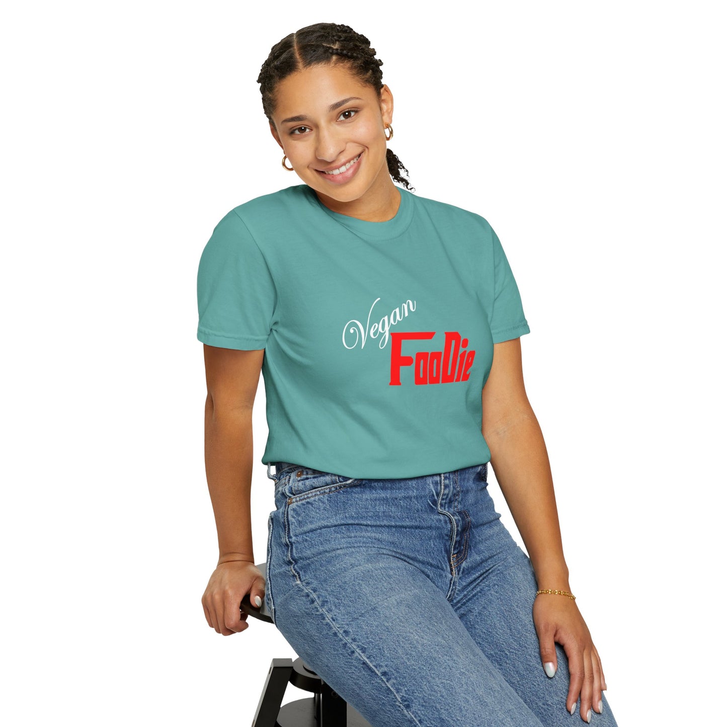 L.O.E.F Unisex Vegan Foodie Tee Shirt (Fiery Red)