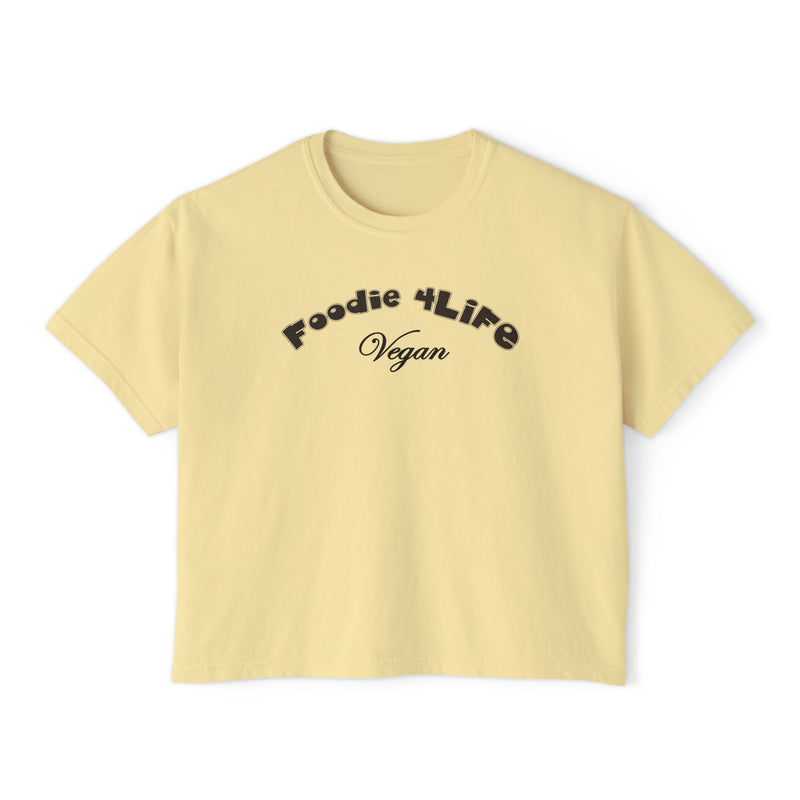 L.O.E.F Foodie 4Life Vegan Boxy Tee (Black)