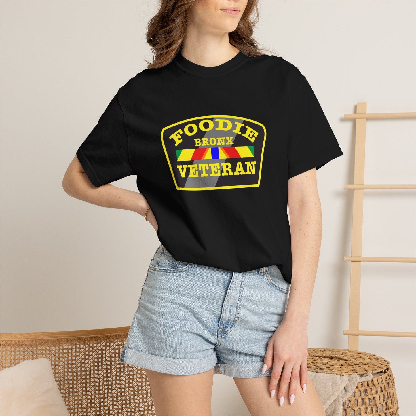 L.O.E.F Foodie Veteran Bronx Unisex Tee Shirt (Yellow)