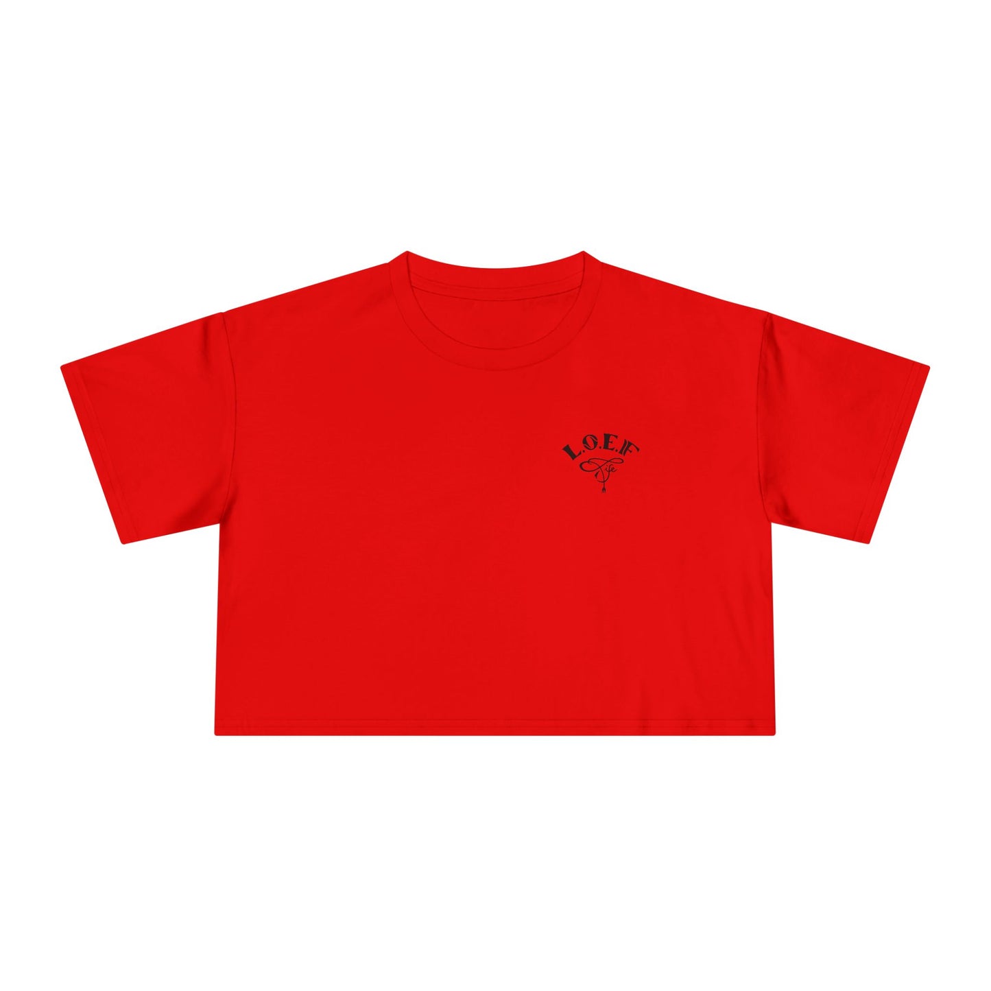L.O.E.F Foodie 4Life Certified Crop Tee (Neon Yellow)