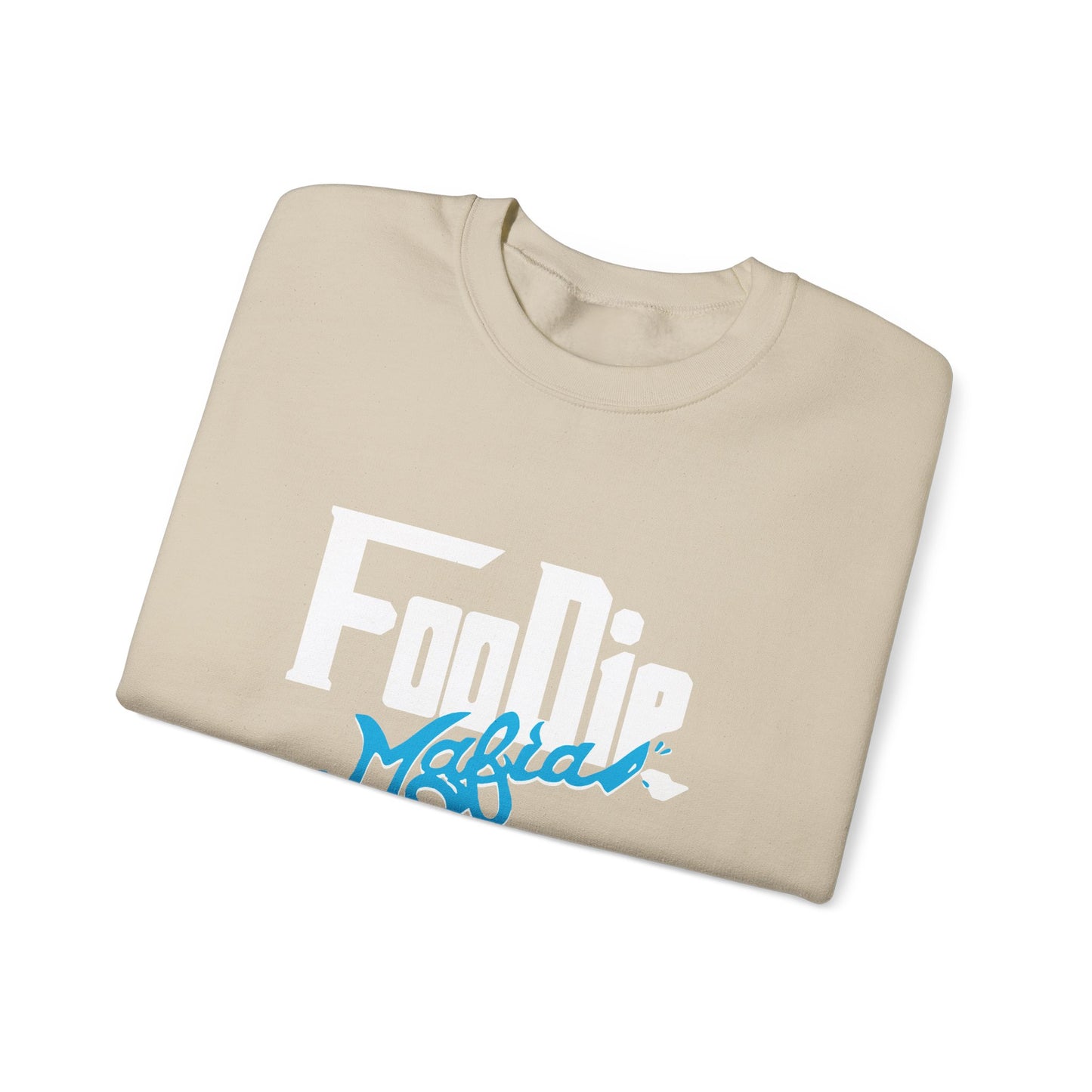 L.O.E.F White Foodie Mafia Unisex Sweatshirt (Apricot)