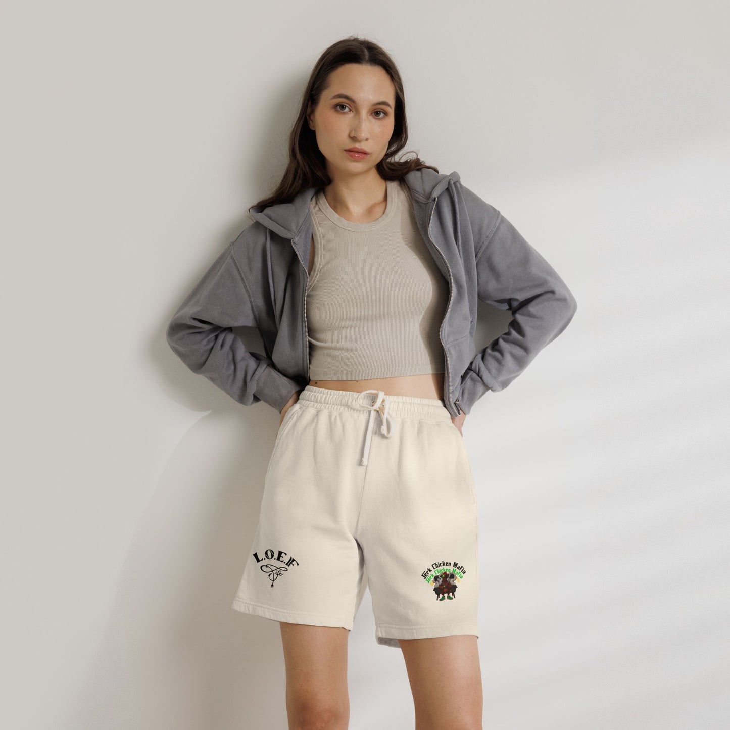 L.O.E.F Jerk Chicken Mafia Sweat Shorts