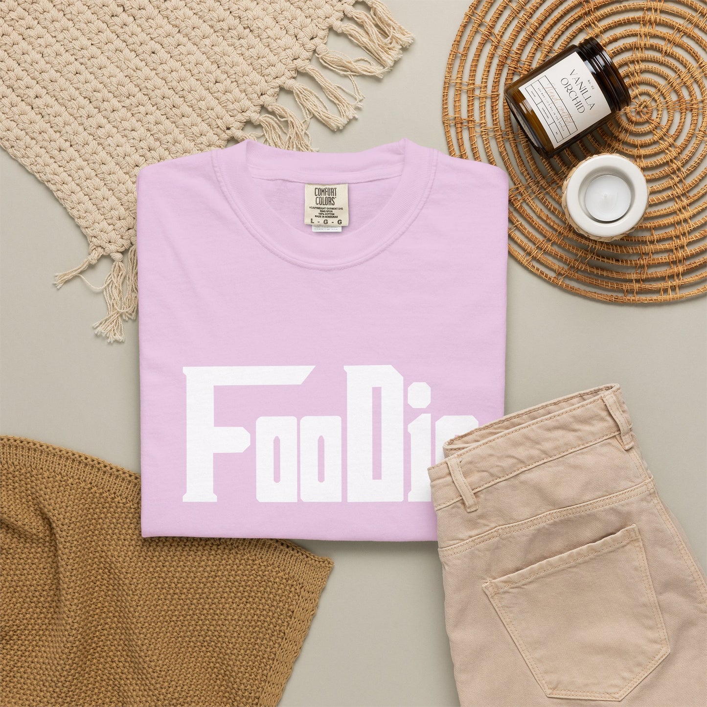 L.O.E.F Foodie Unisex Tee Shirt (White)