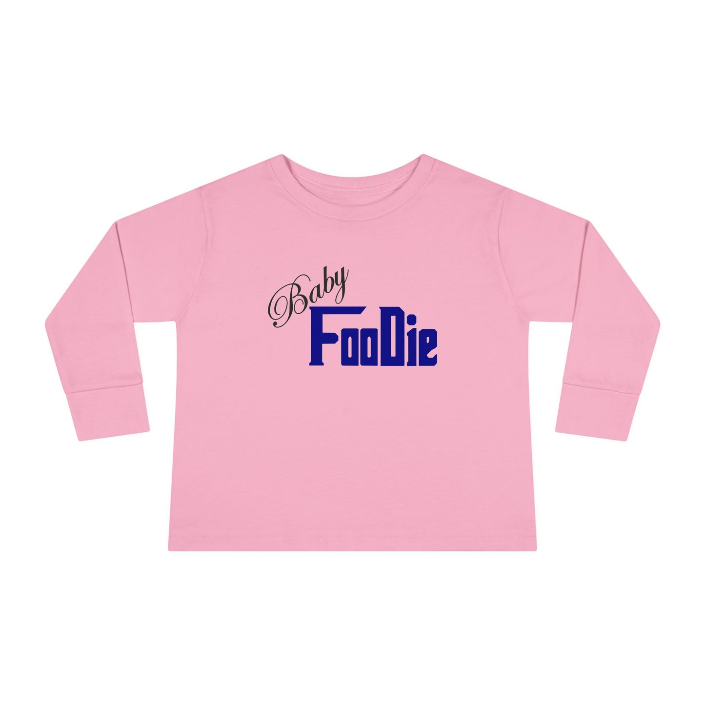 L.O.E.F Baby Foodie Toddler Long Sleeve Tee (Dark Blue)