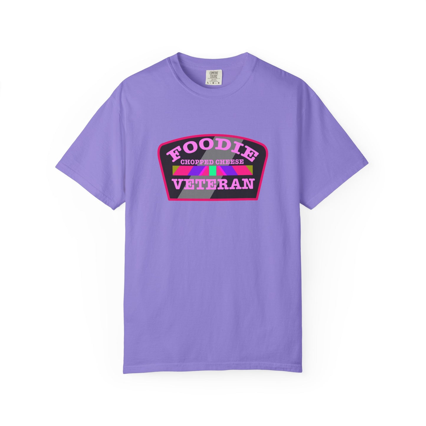 L.O.E.F Foodie Veteran Chopped Cheese Unisex Tee Shirt (Pink)