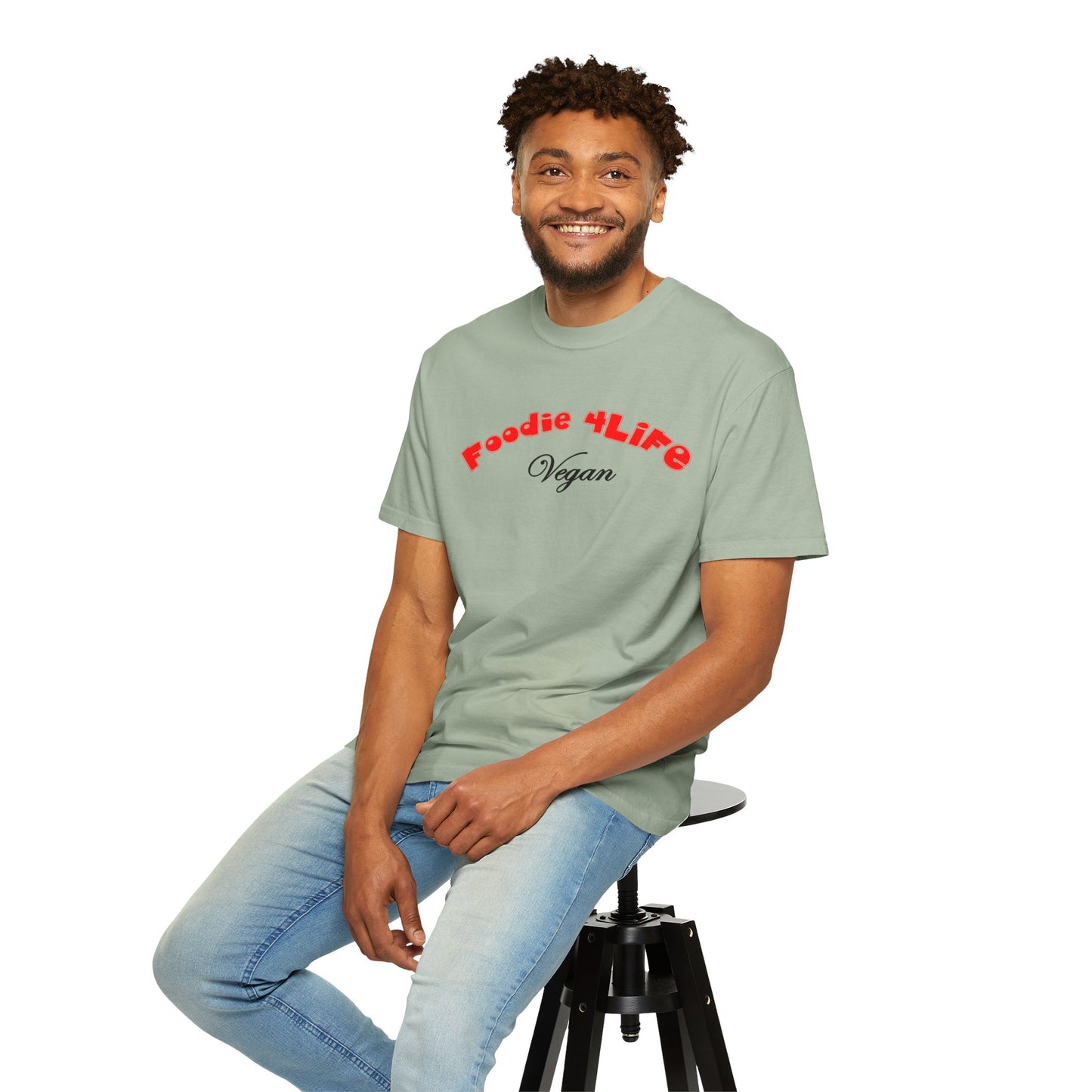 L.O.E.F Foodie 4Life Vegan Unisex Tee Shirt (Fiery Red)