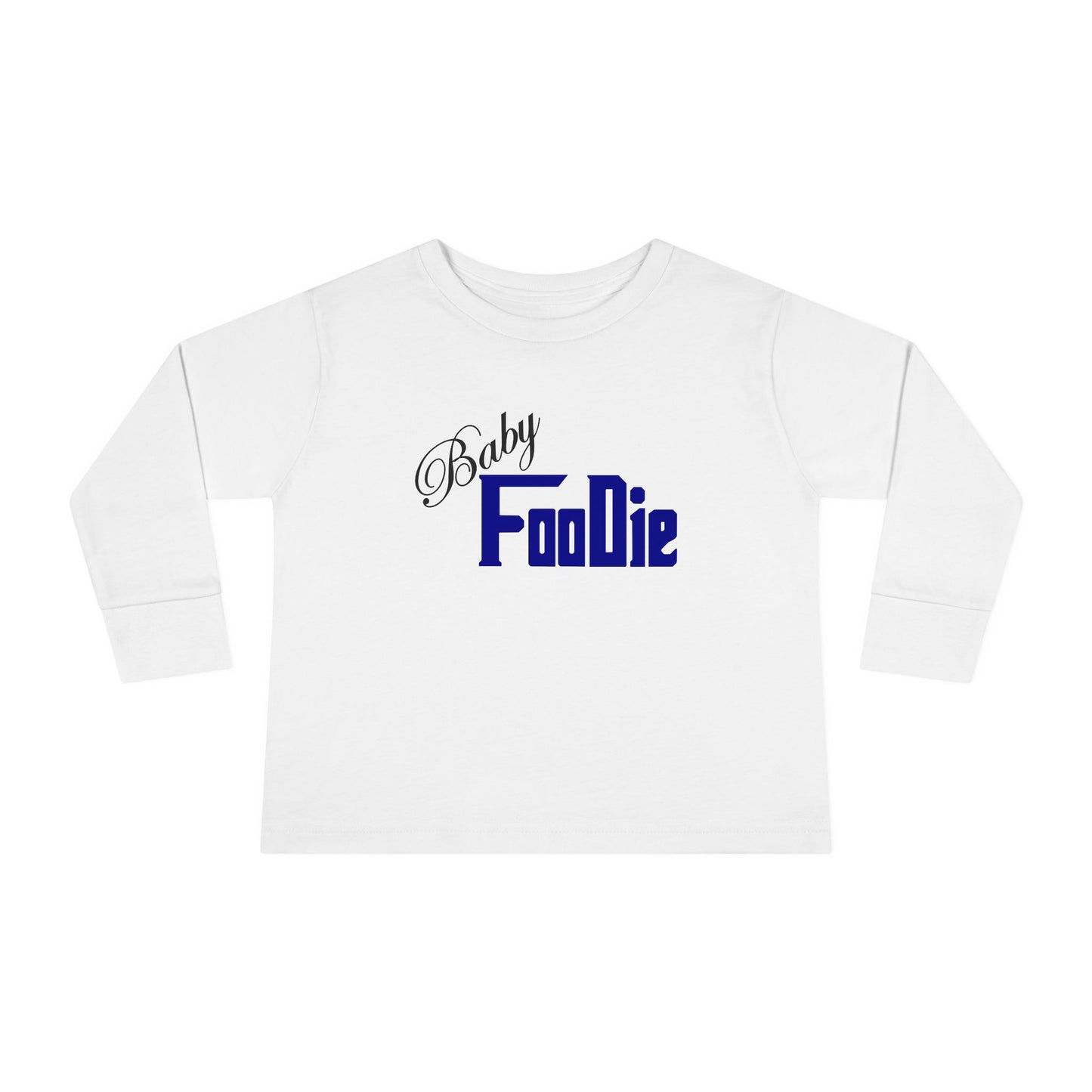 L.O.E.F Baby Foodie Toddler Long Sleeve Tee (Dark Blue)