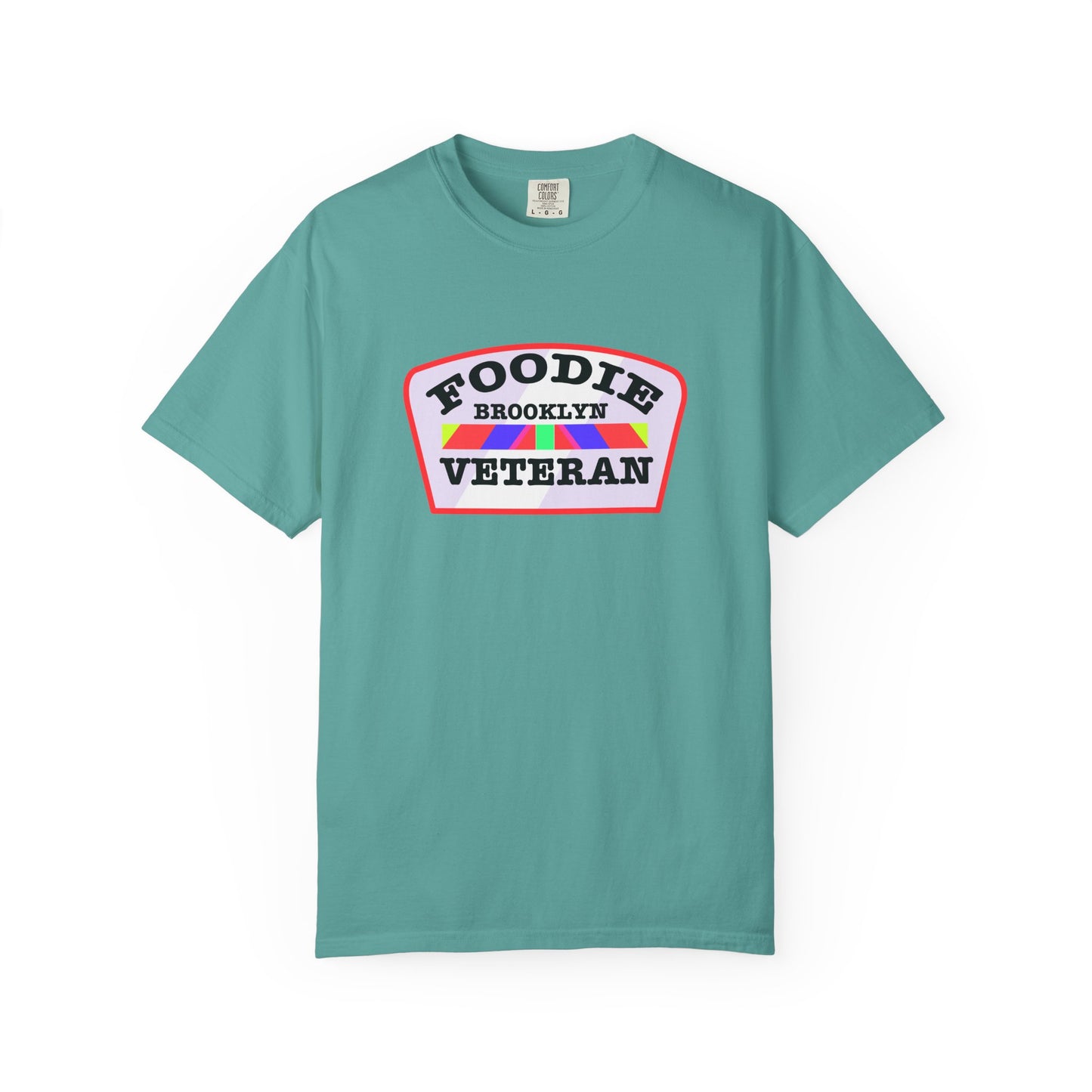 L.O.E.F Foodie Veteran BROOKLYN Unisex Tee Shirt (Soft Pink)