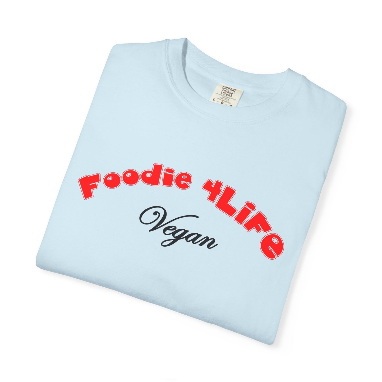 L.O.E.F Foodie 4Life Vegan Unisex Tee Shirt (Fiery Red)