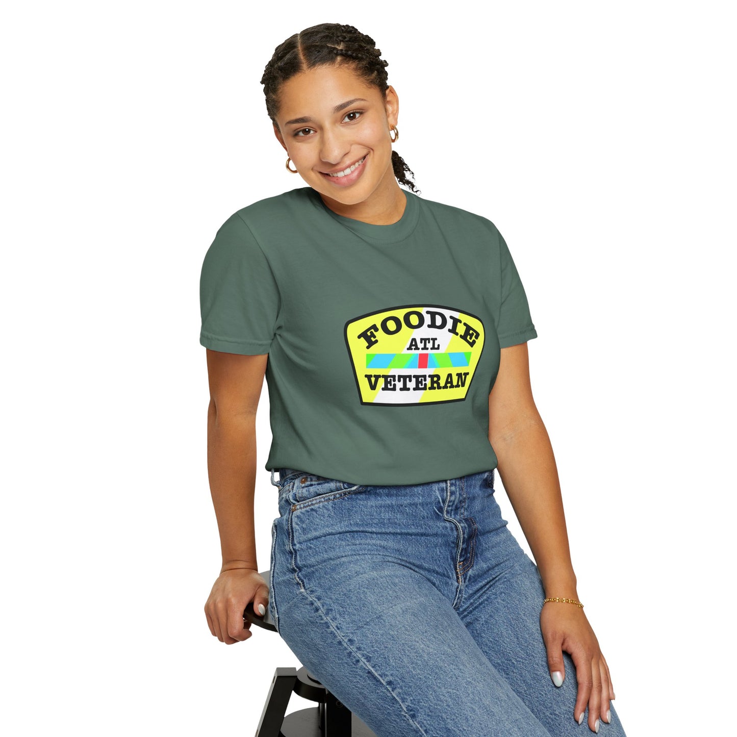 L.O.E.F Foodie Veteran ATL Unisex Tee Shirt (Yellow and Black)