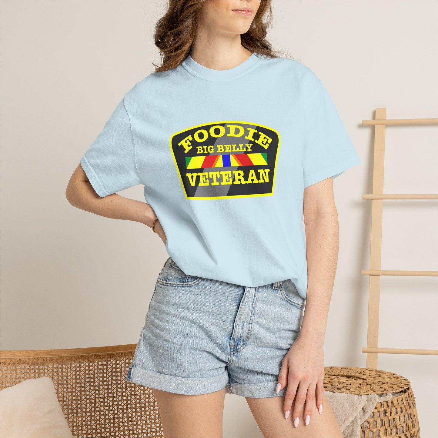 L.O.E.F Foodie Veteran Big Belly Unisex Tee Shirt