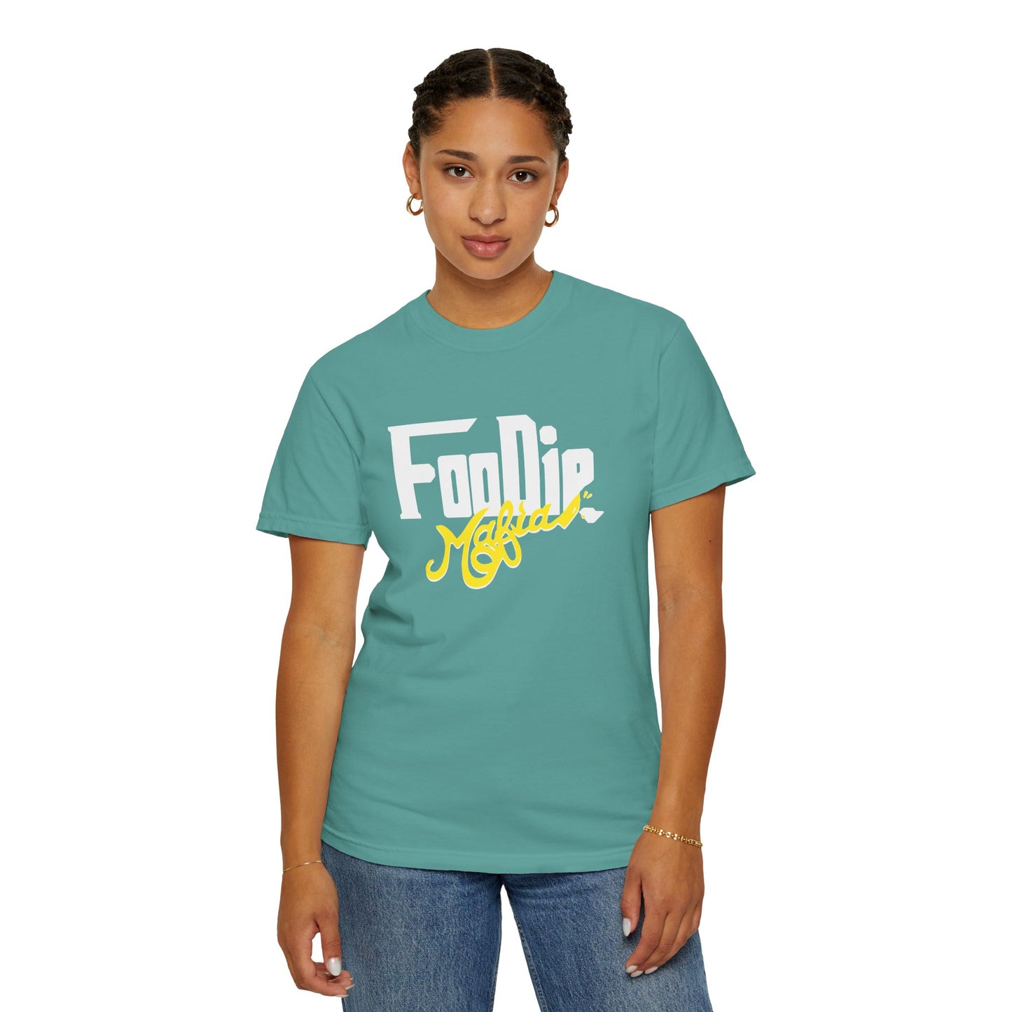 L.O.E.F Foodie Mafia Unisex Tee Shirt  (Yellow)