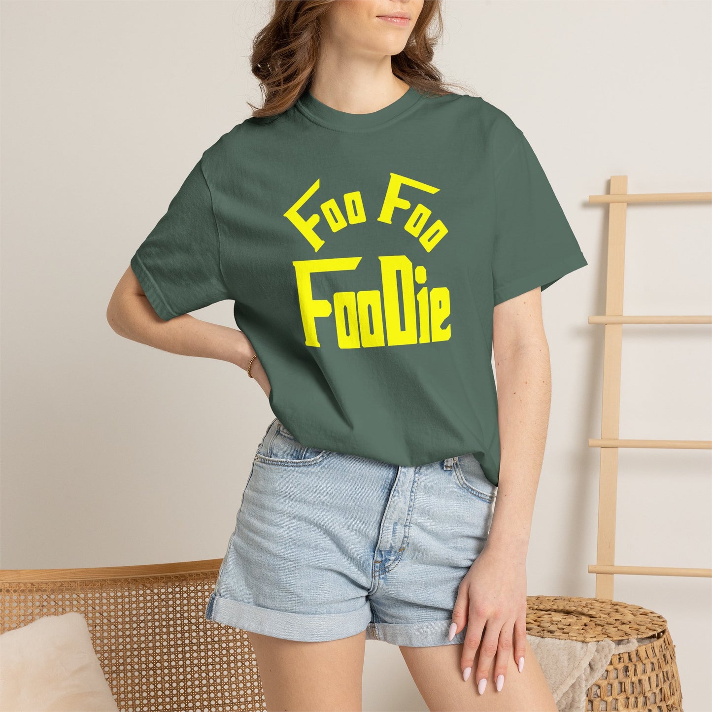 L.O.E.F FOO FOO FOODIE Unisex Tee shirt (Yellow)