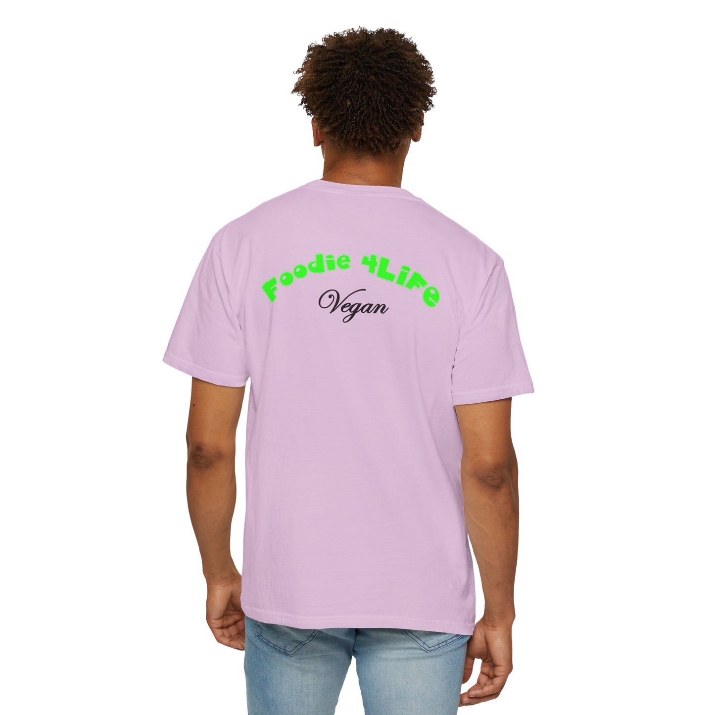 L.O.E.F Foodie 4Life Vegan Unisex Tee Shirt (Neon Green)
