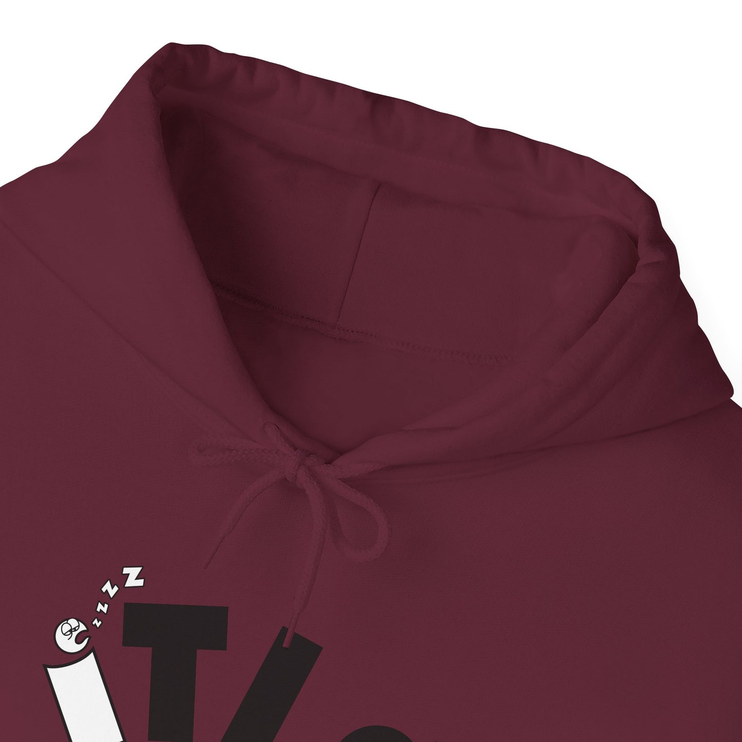 L.O.E.F ITIS Unisex Hooded Sweatshirt (White and Black)