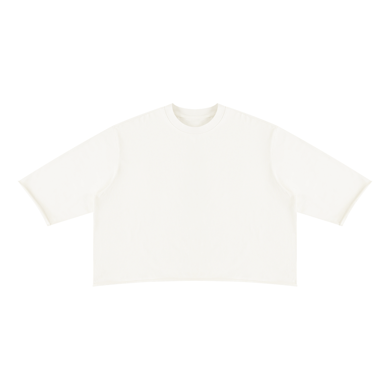 L.O.E.F. Life Chopped Cheese Unisex Mineral Wash Raw Hem Boxy T-Shirt