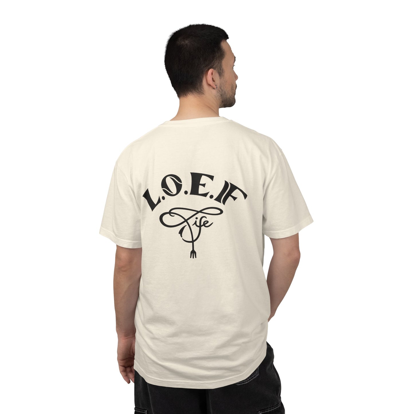 L.O.E.F Foodie 4Life Vegan Unisex Tee Shirt (Sky Blue)