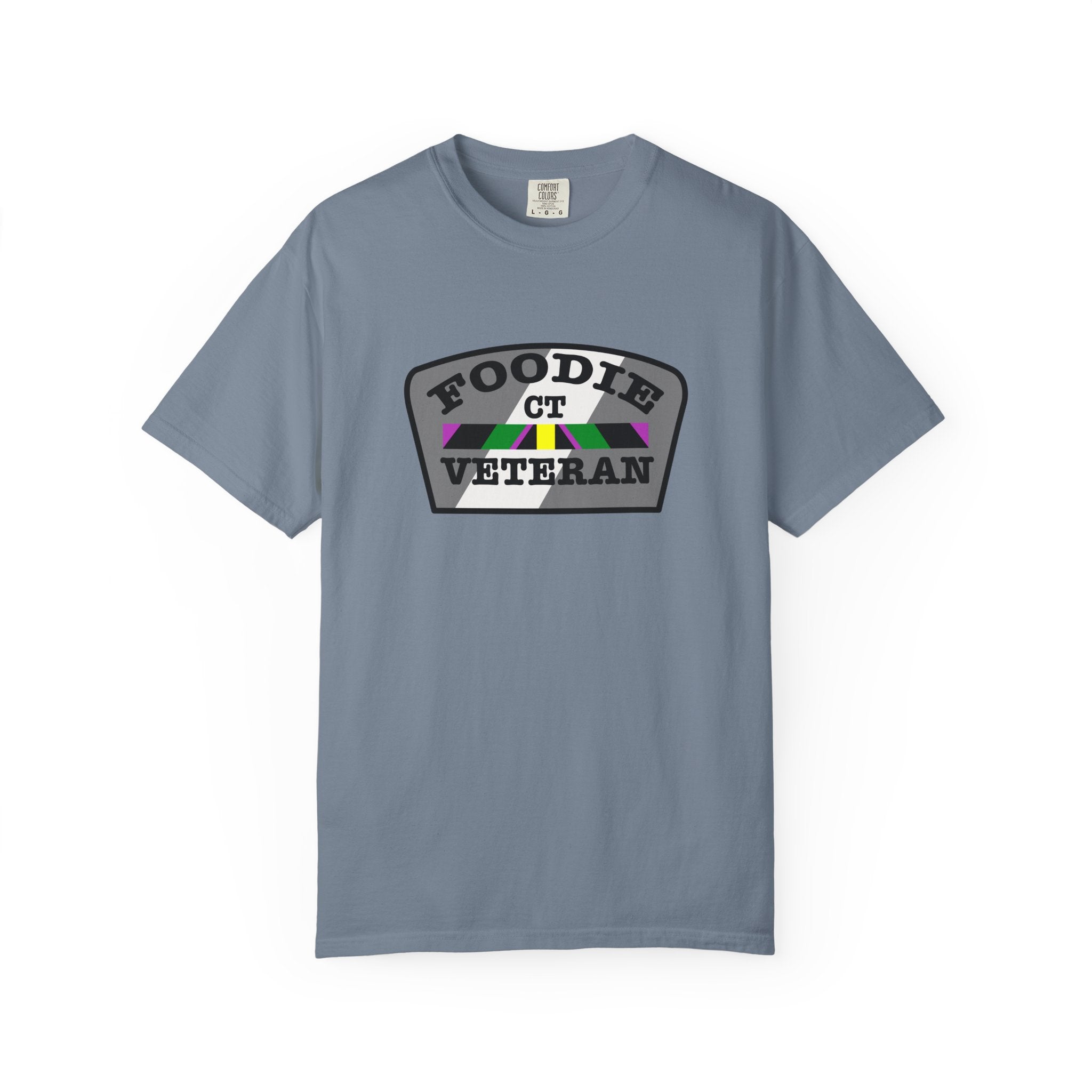 L.O.E.F Foodie Veteran CT Unisex Tee Shirt (Gray)