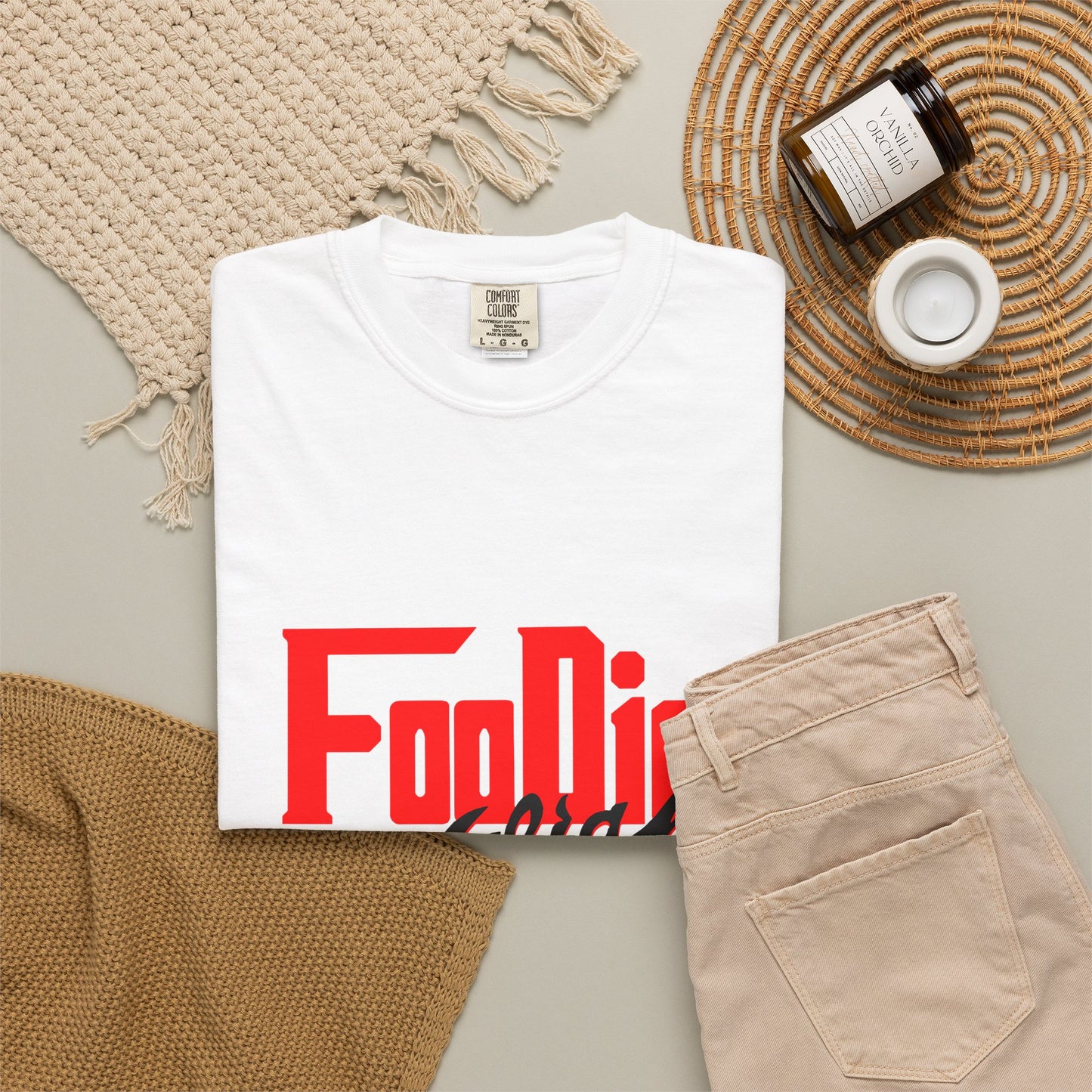 L.O.E.F Red Foodie Mafia Unisex Tee shirt (Black)