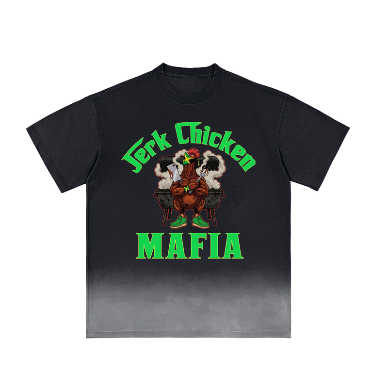 L.O.E.F. Life Jerk Chicken Mafia Sunfade Vintage Washed T-Shirt