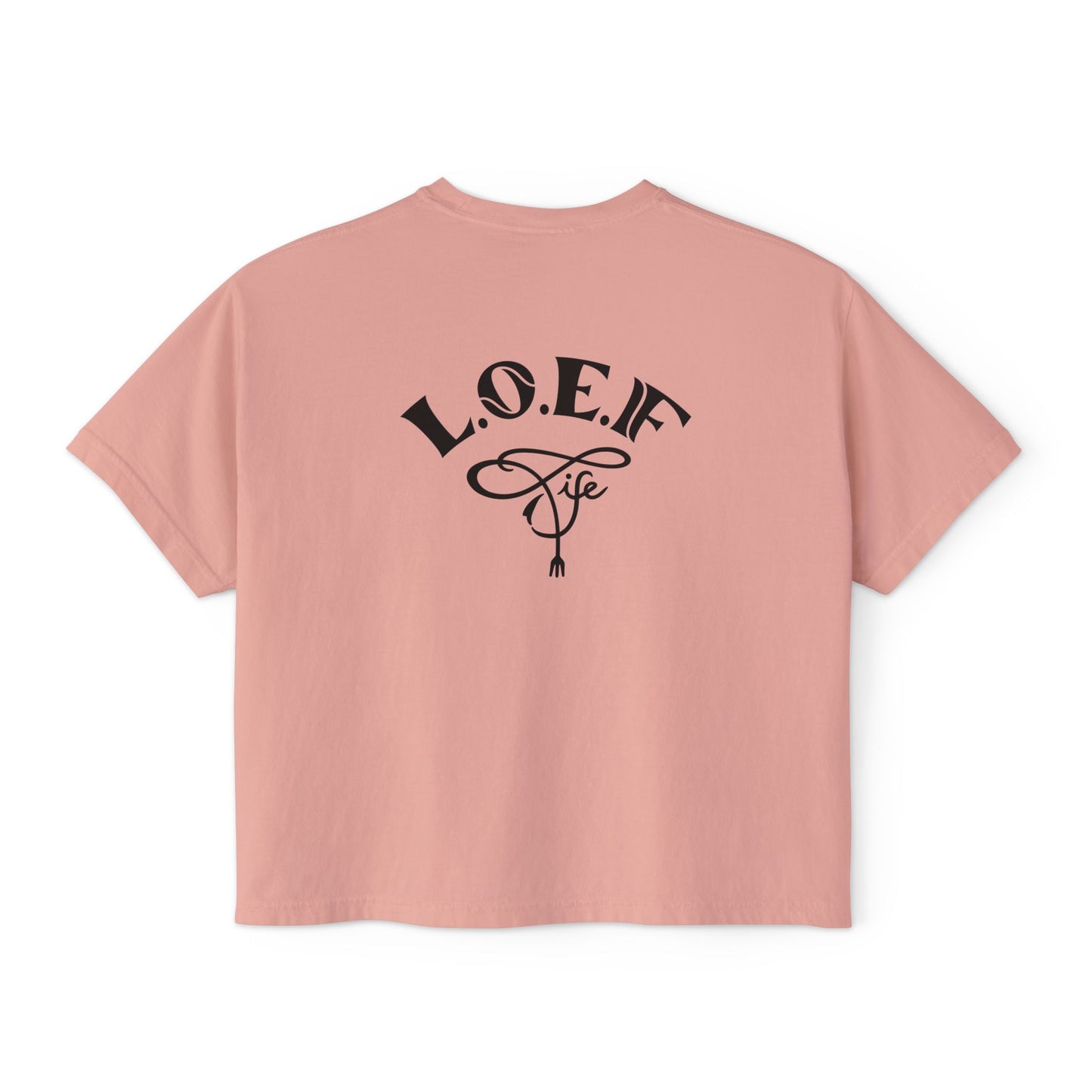 L.O.E.F Foodie 4Life Certified Boxy Tee (Black)