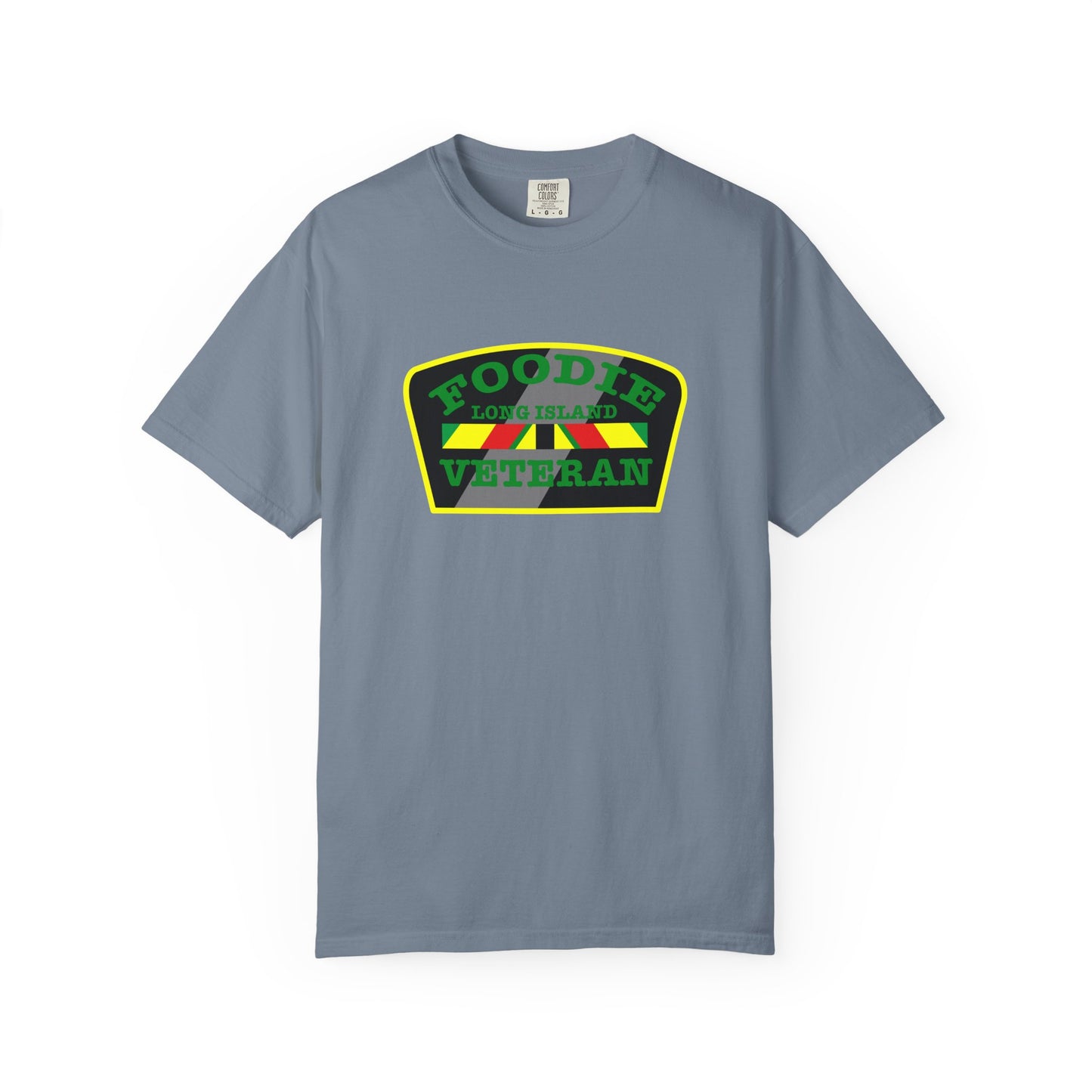 L.O.E.F Foodie Veteran Long Island Unisex Tee Shirt (Green)