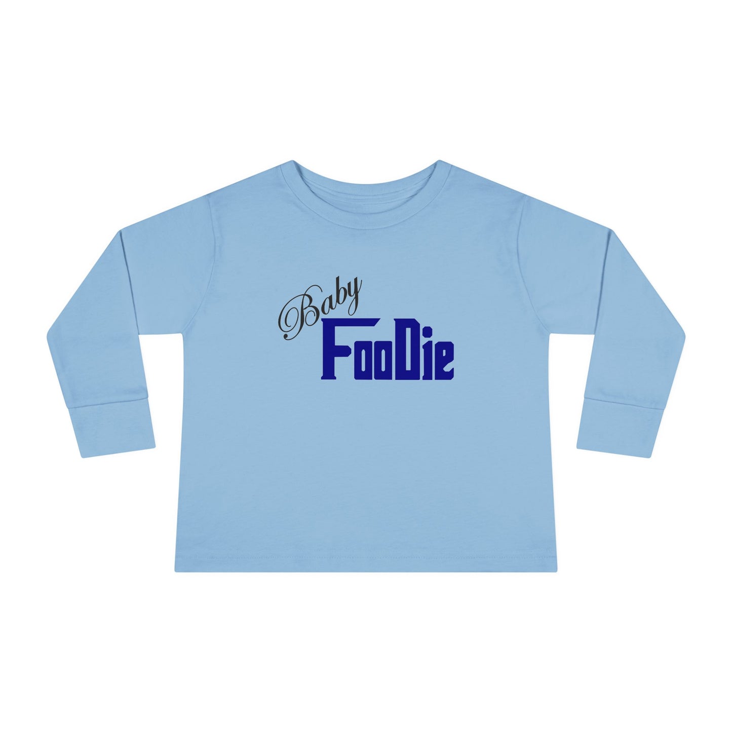 L.O.E.F Baby Foodie Toddler Long Sleeve Tee (Dark Blue)
