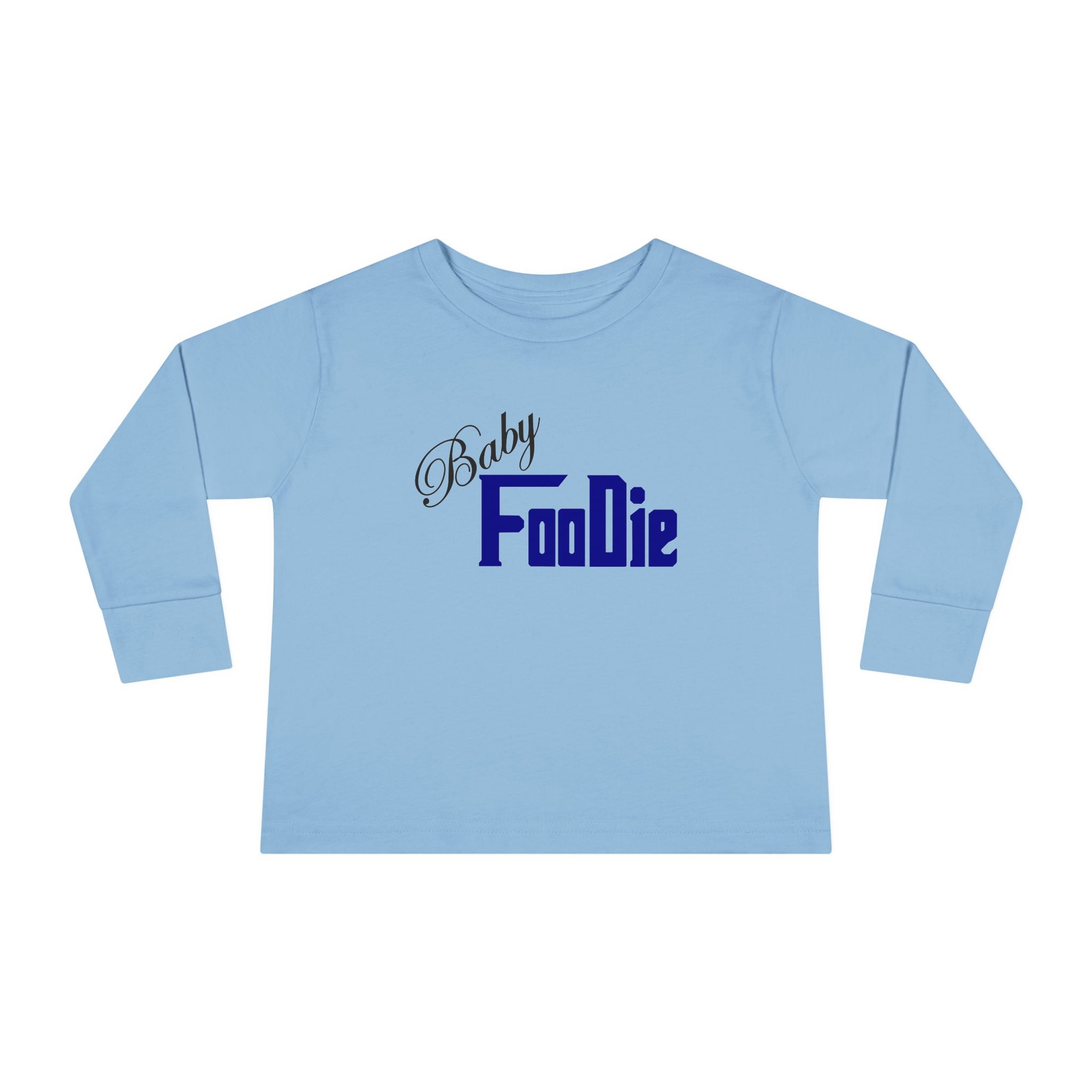 L.O.E.F Baby Foodie Toddler Long Sleeve Tee (Dark Blue)