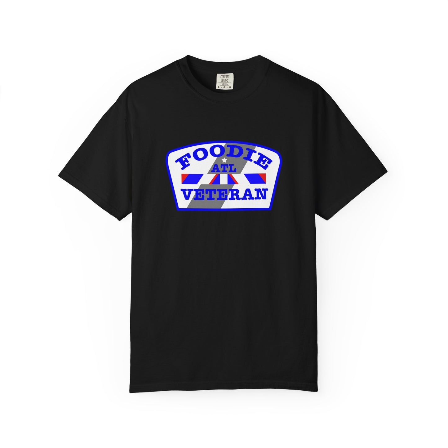 L.O.E.F Foodie Veteran ATL Unisex Tee Shirt (Blue)