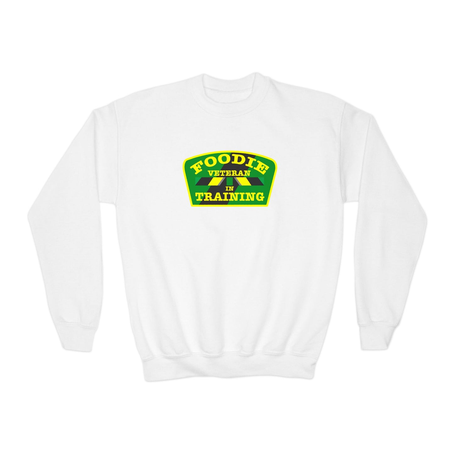 L.O.E.F Young Foodie Veteran In Training Sweatshirt (Yellow and Green)