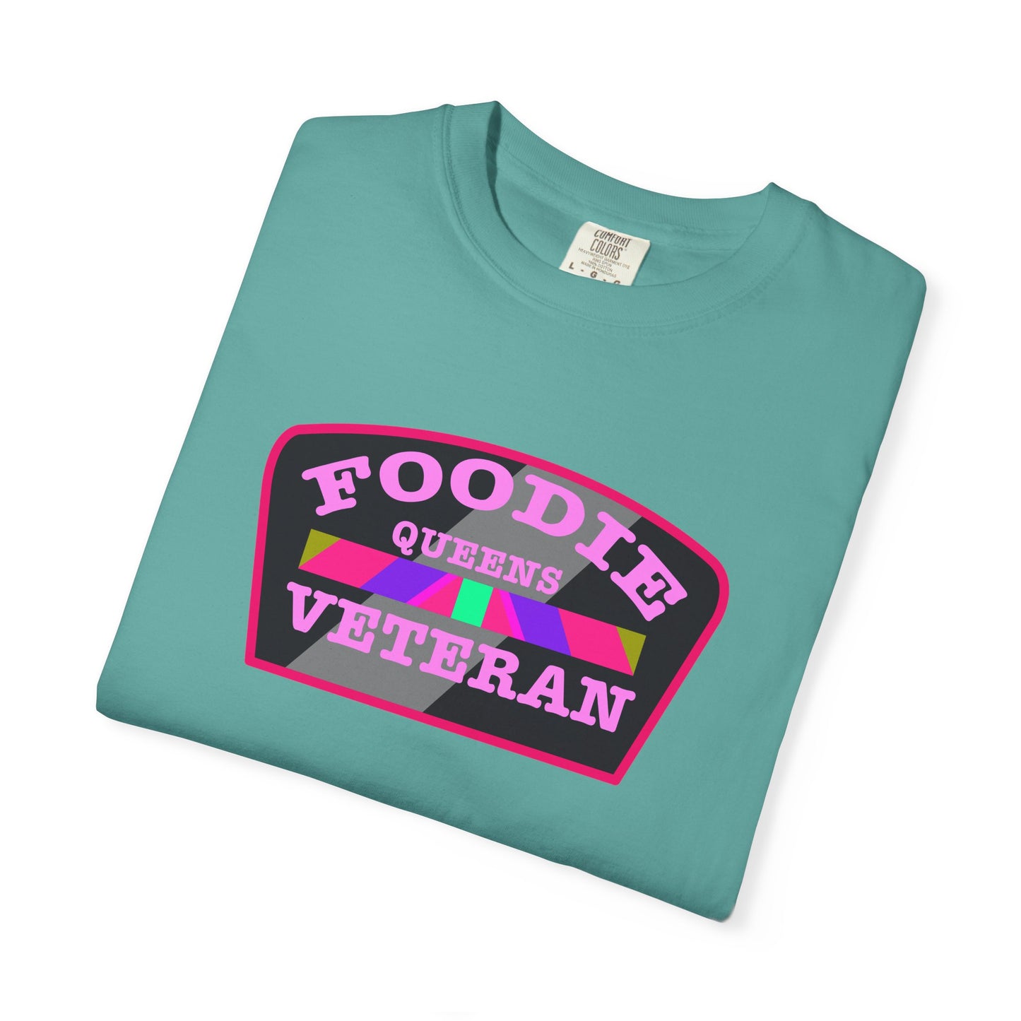 L.O.E.F Foodie Veteran QUEENS Unisex Tee Shirt (Pink)