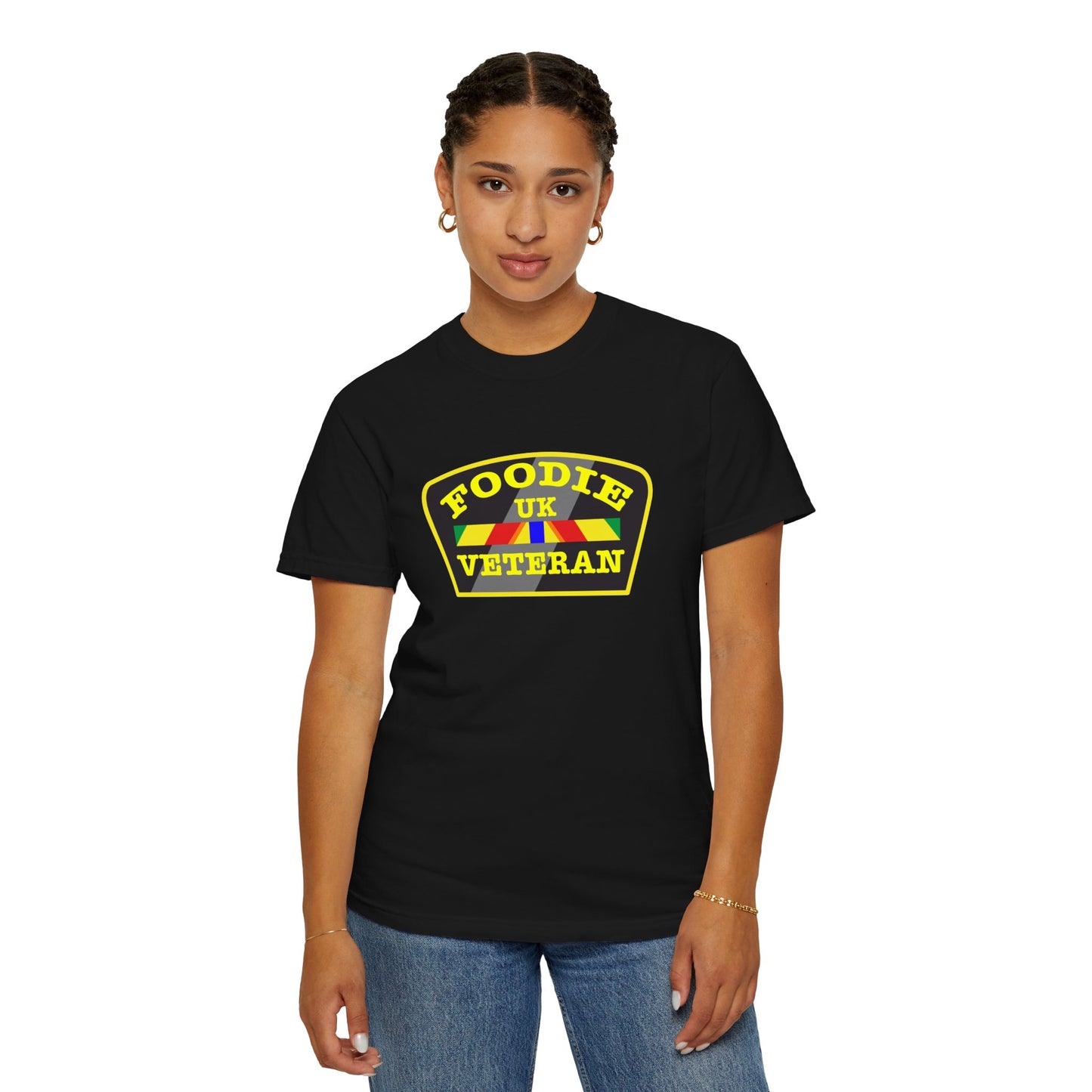 L.O.E.F Foodie Veteran UK Unisex Tee Shirt (Yellow)