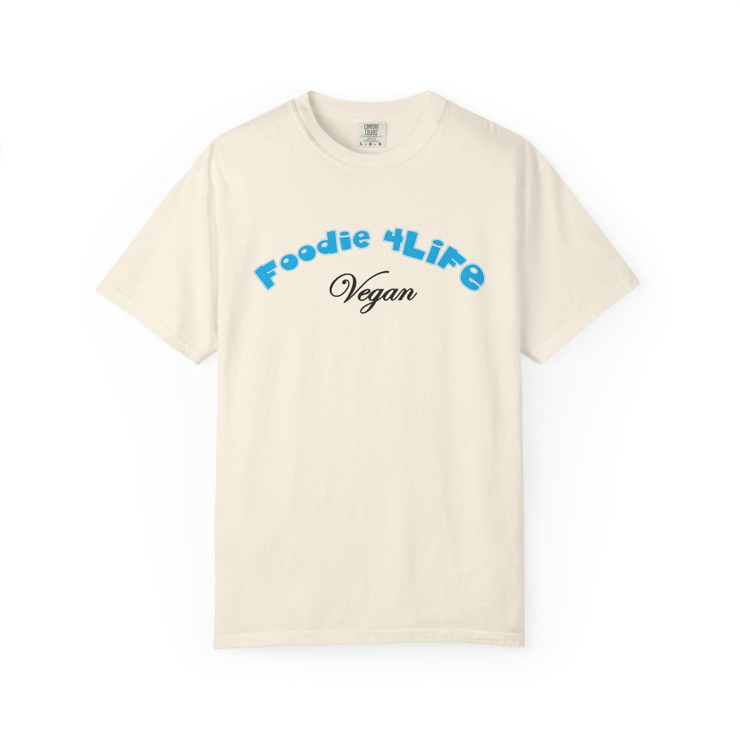 L.O.E.F Foodie 4Life Vegan Unisex Tee Shirt (Sky Blue)