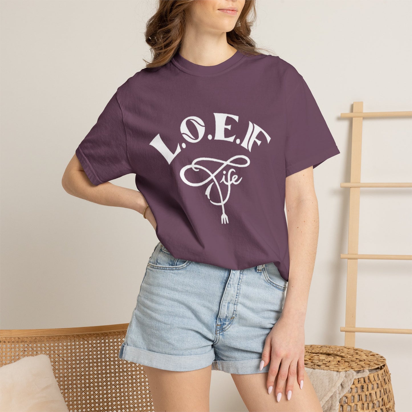 L.O.E.F Life Unisex Tee Shirt (White)