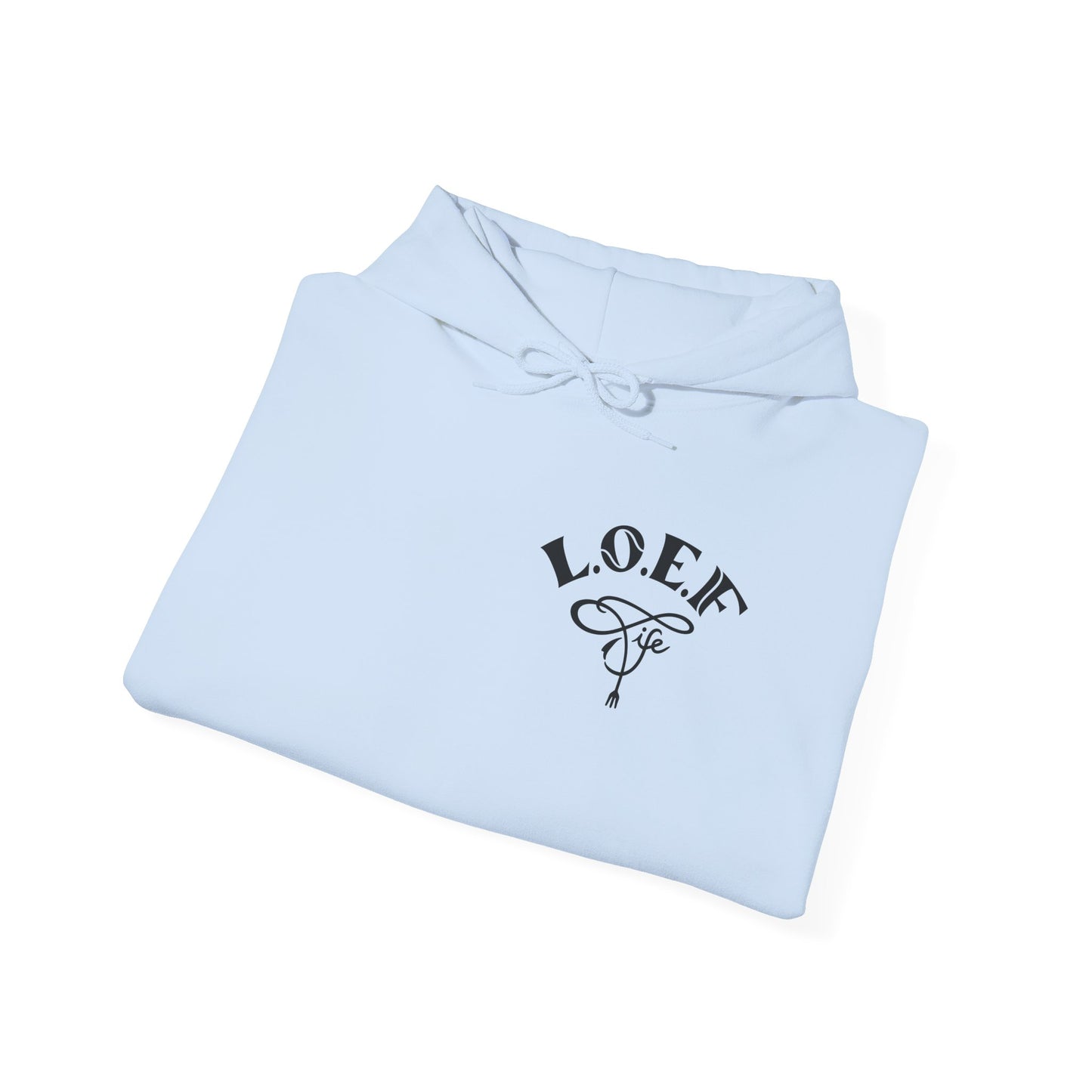 L.O.E.F Foodie 4Life Vegan Hoodie (Fiery Red)