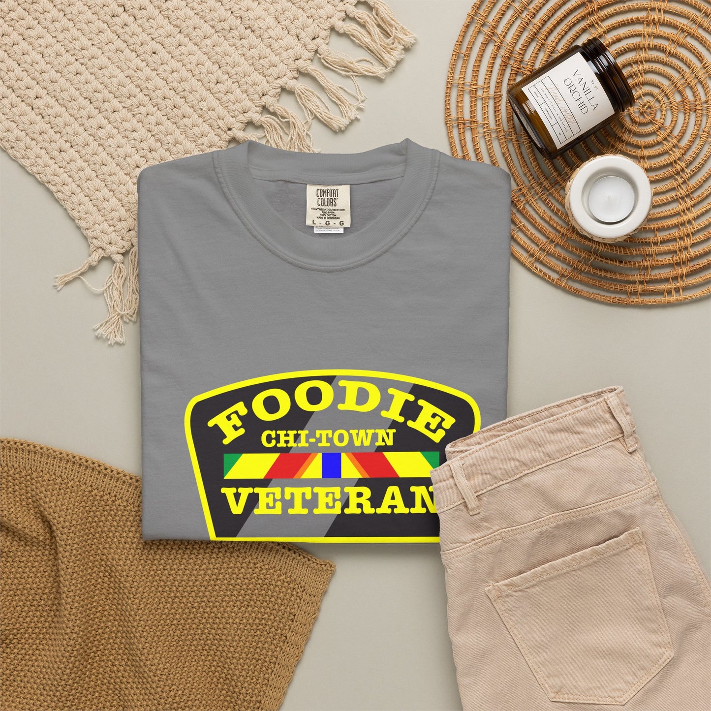 L.O.E.F Foodie Veteran CHI-TOWN Unisex Tee Shirt