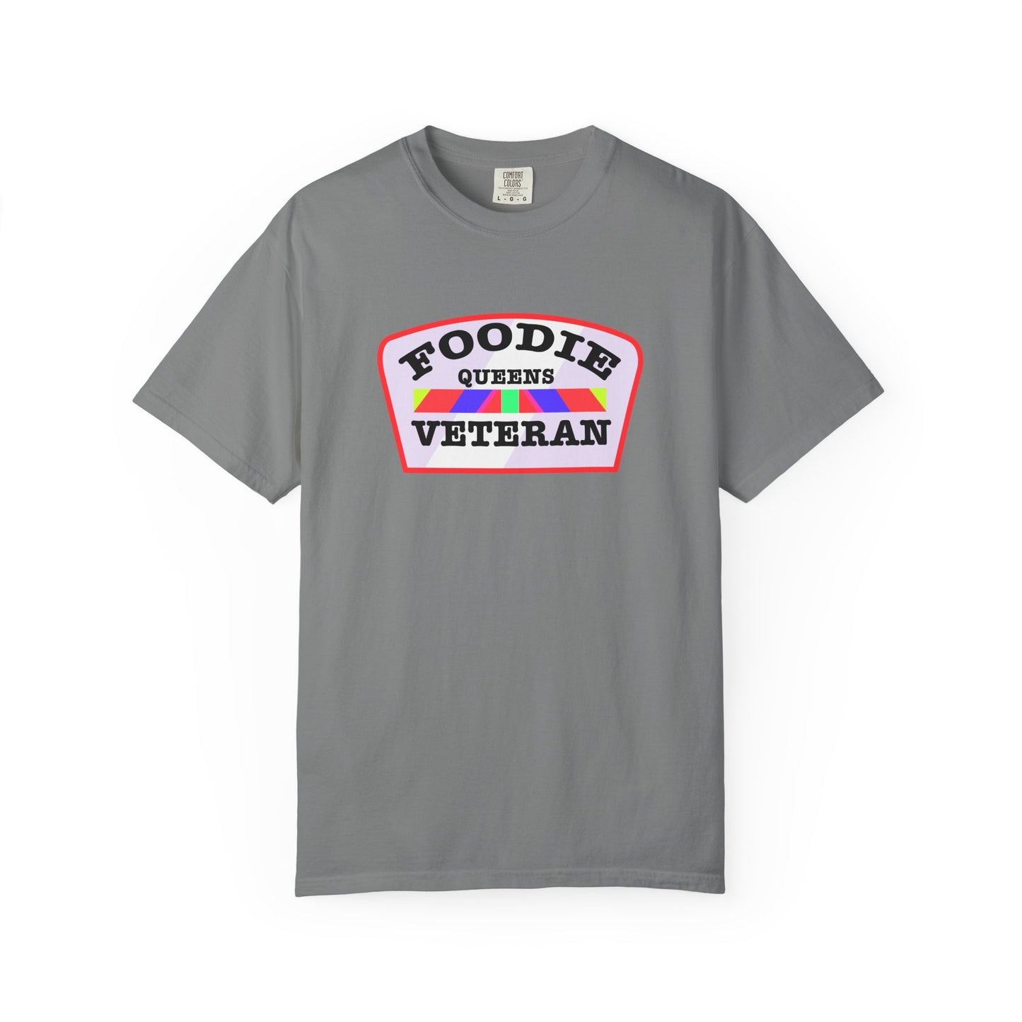 L.O.E.F Foodie Veteran QUEENS Unisex Tee Shirt (Soft Pink)