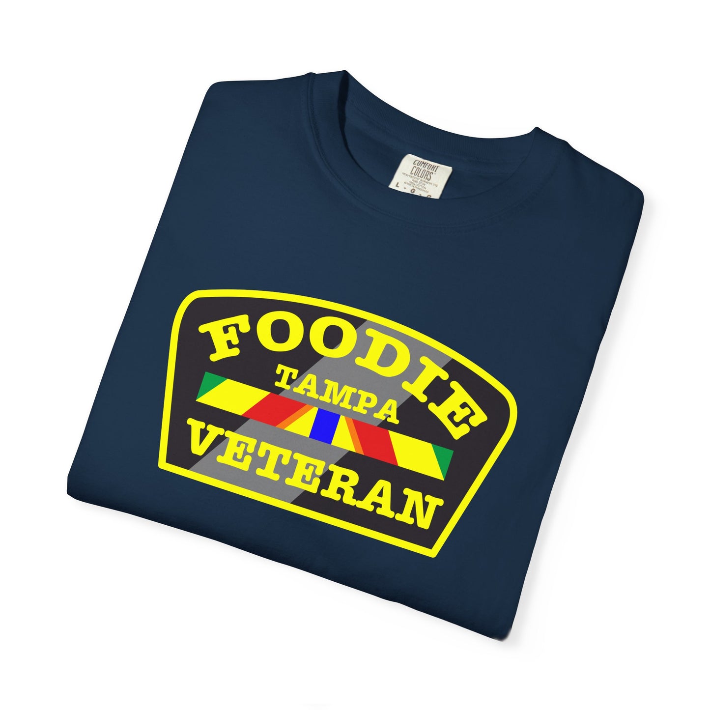 L.O.E.F Foodie Veteran TAMPA Unisex Tee Shirt (Yellow)