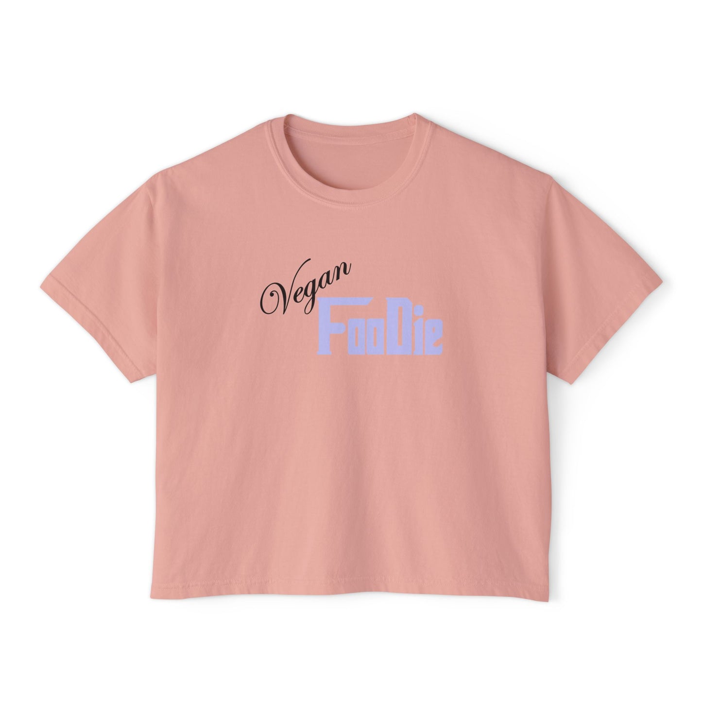 L.O.E.F Women Vegan Foodie Boxy Tee (Lavender)
