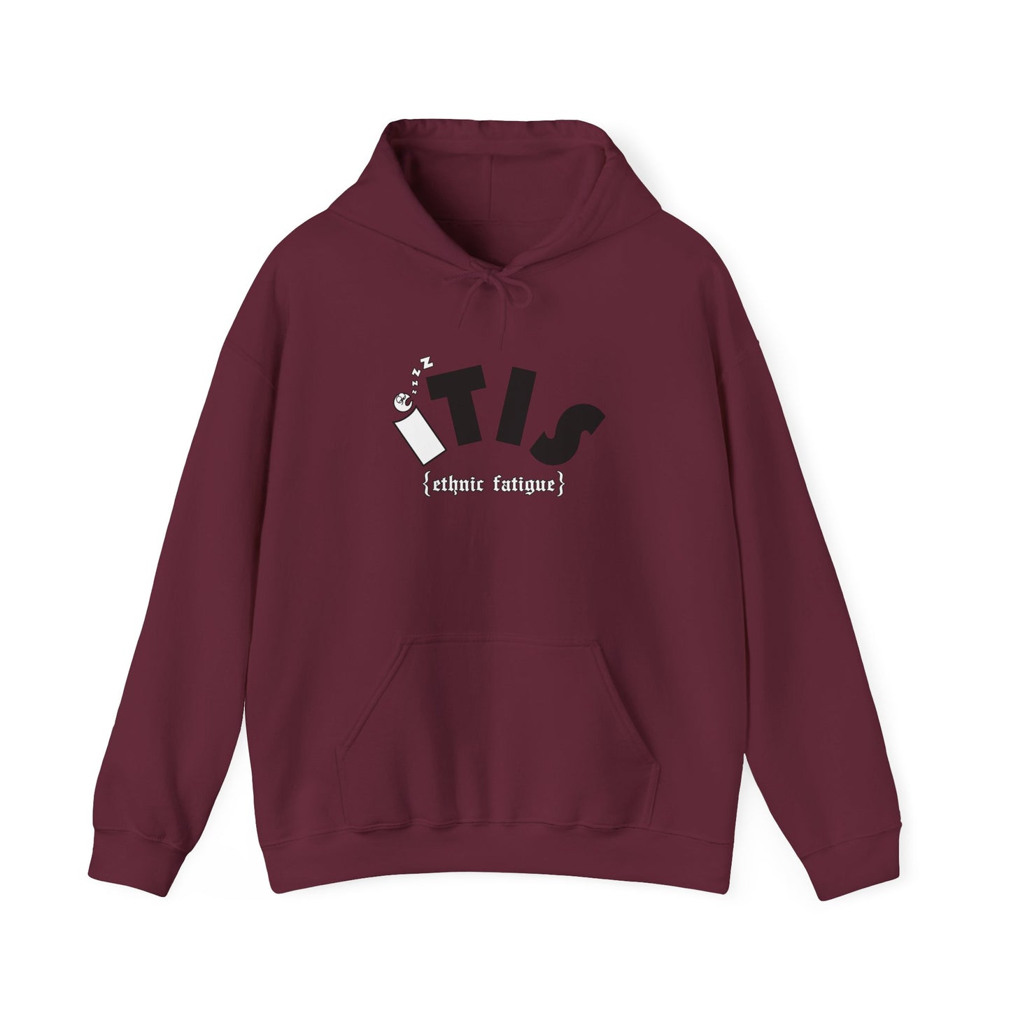 L.O.E.F ITIS Unisex Hooded Sweatshirt (White and Black)